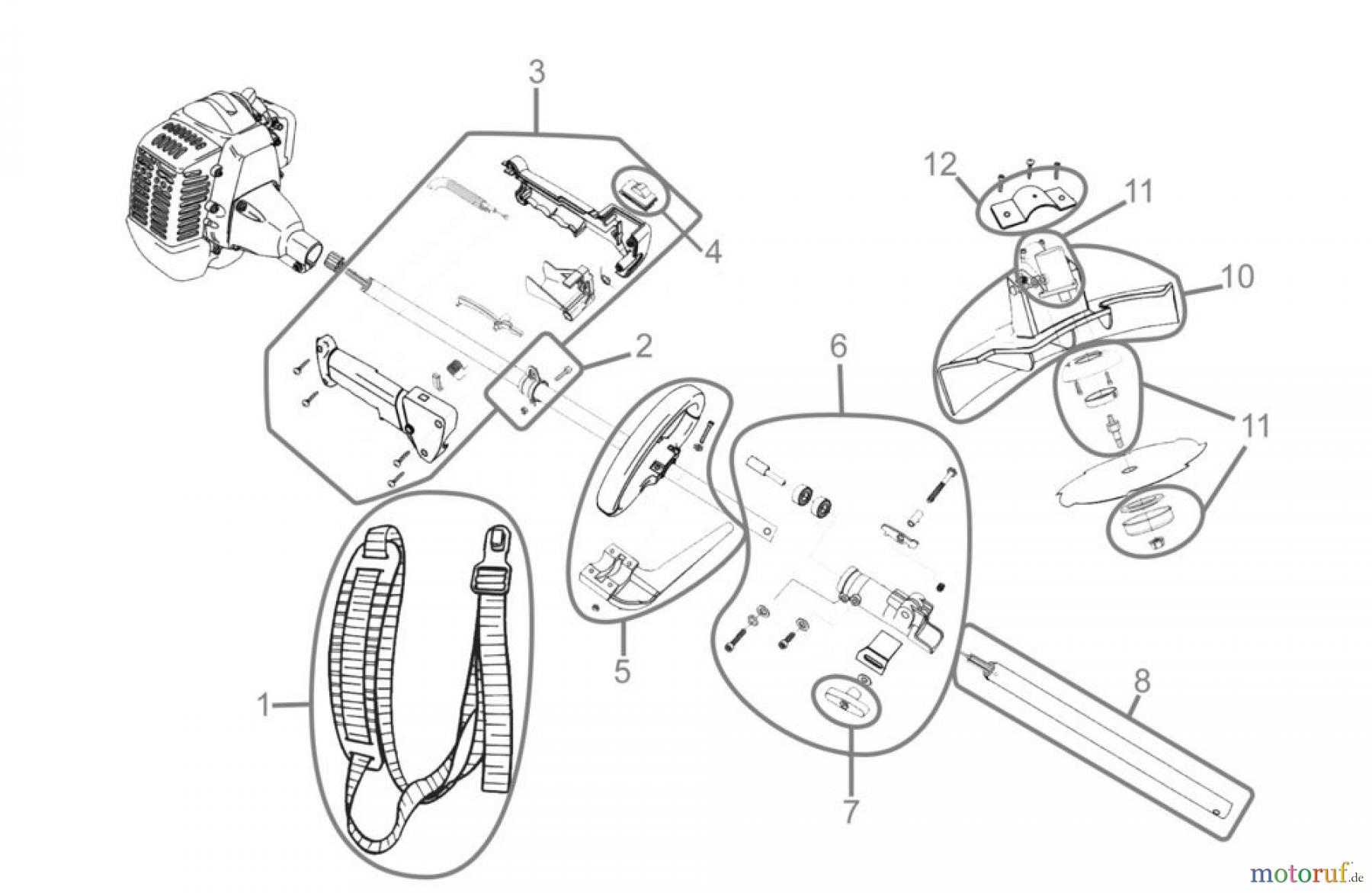 Güde Gartentechnik Gartenpflege-Sets Benzin-Sets MOTOR- GARTENPFLEGE- SET 5 IN 1 - 94081 FSL94081-01 Seite 1
