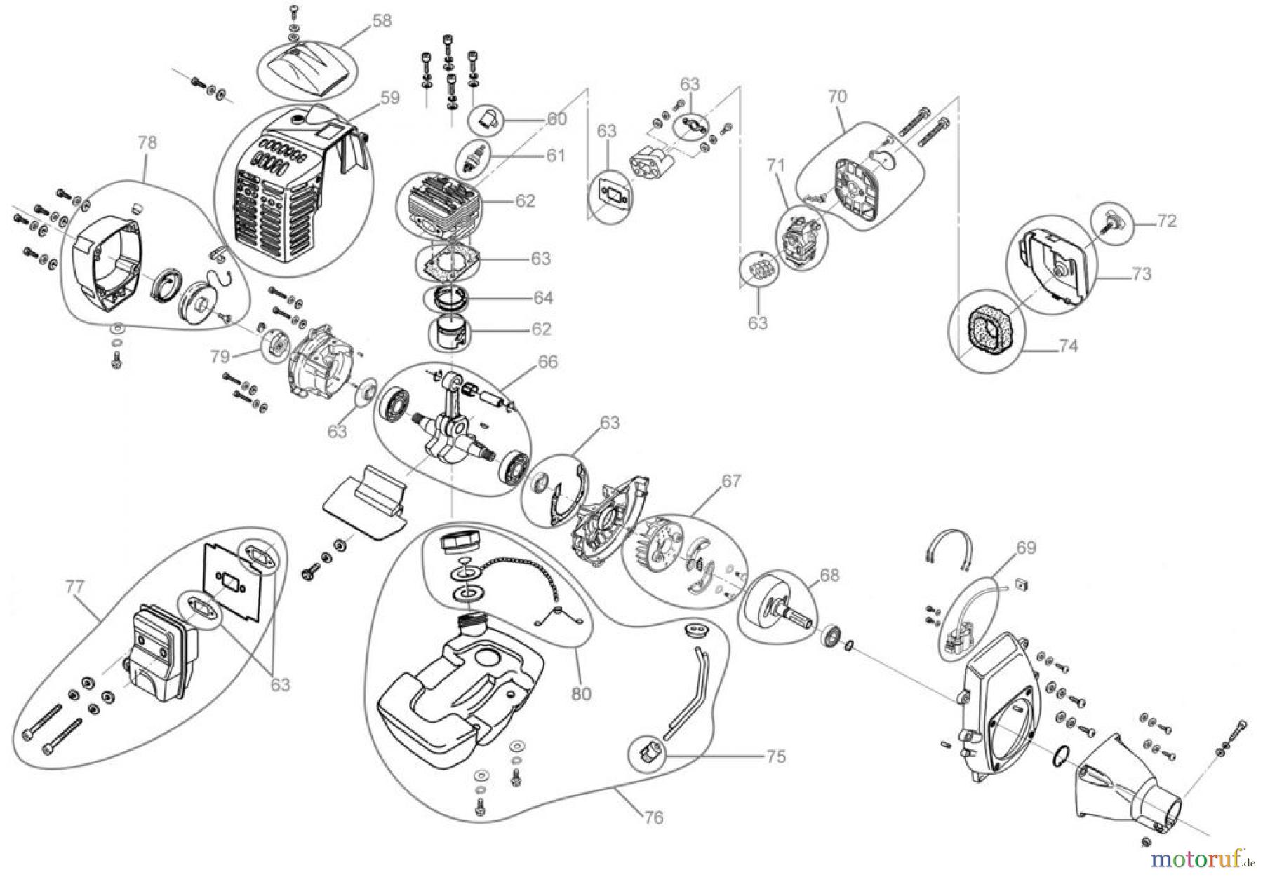 Güde Gartentechnik Gartenpflege-Sets Benzin-Sets MOTOR- GARTENPFLEGE- SET 5 IN 1 - 94081 FSL94081-01 Seite 6