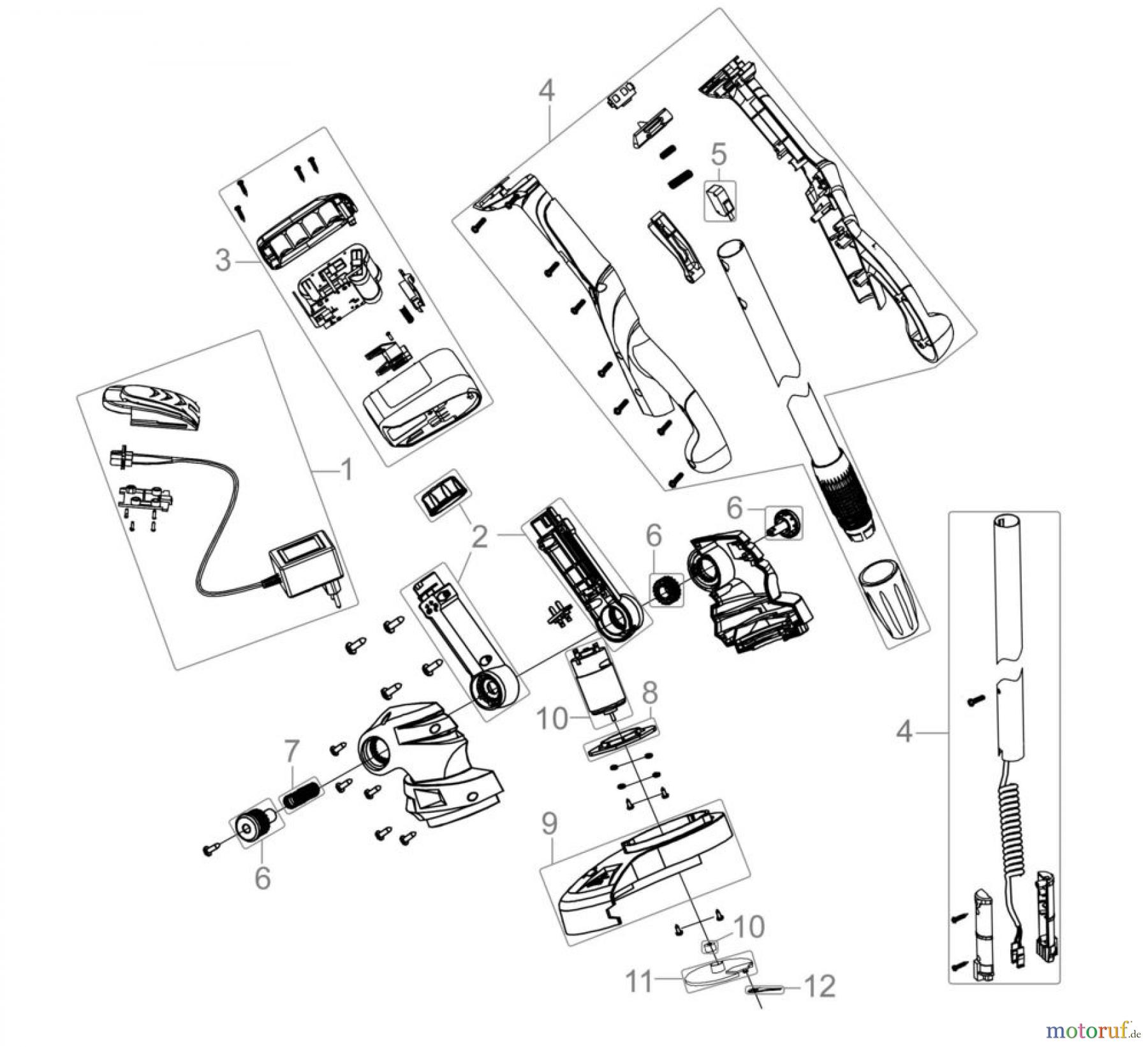 Güde Gartentechnik Gartenpflege-Sets Akku-Sets AKKU GARTENPFLEGE-SET GPS 14LI-IO - 95520 FSL95520-01 Seite 1