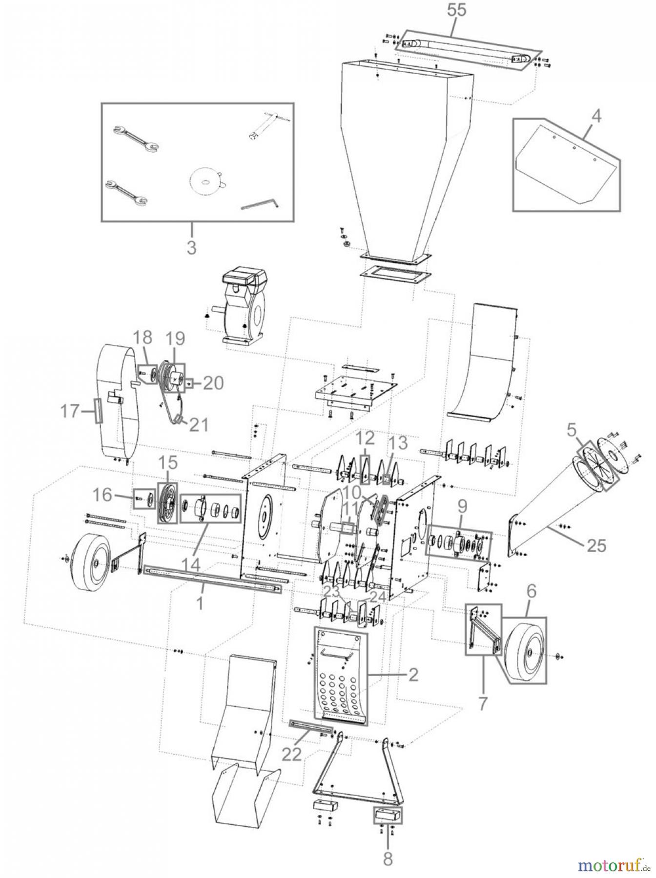 Güde Gartentechnik Häcksler Benzin-Häcksler BENZIN-GARTENHÄCKSLER GH 650 B - 94360 FSL94360-02 Seite 1