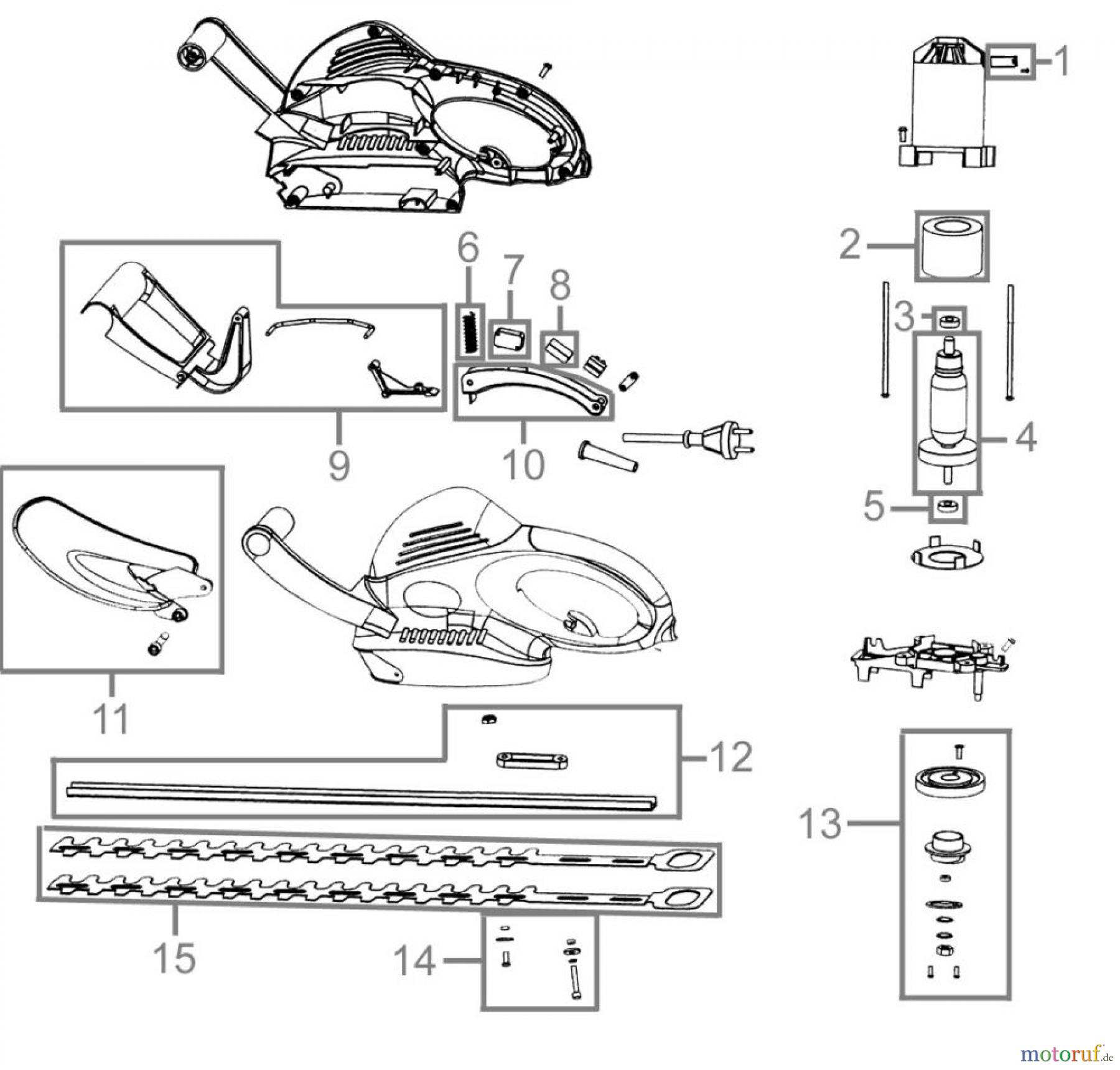 Güde Gartentechnik Heckenscheren Elektro-Heckenscheren HECKENSCHERE GHS 510 G - 94022 FSL94022-04