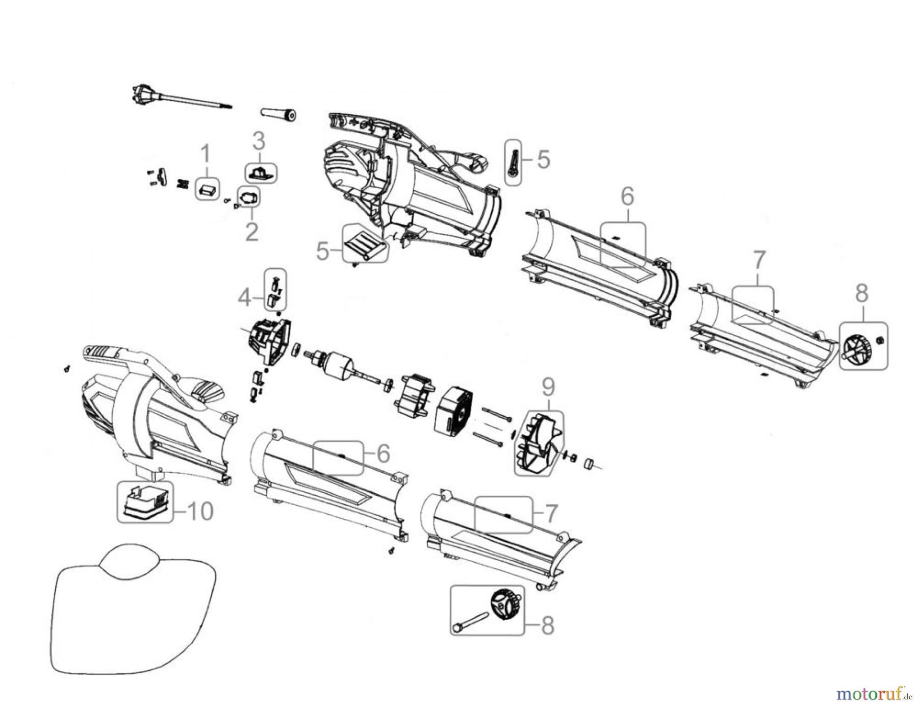  Güde Gartentechnik Laub-Sauger & Bläser Elektro LAUBSAUGER GLS 2600 G - 94052 FSL94052-02