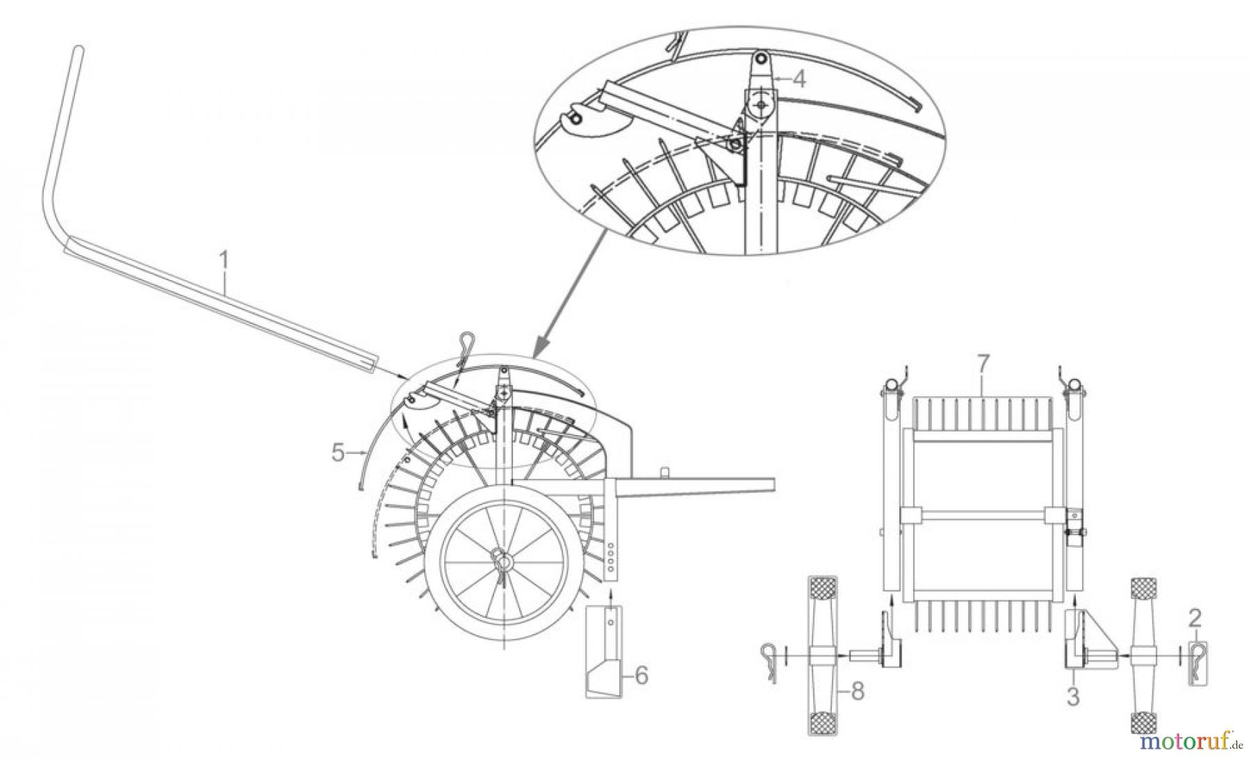 Güde Gartentechnik Obstverarbeitung Obstsammler FALLOBSTSAMMLER FOS 300 - 30401 FSL30401-01