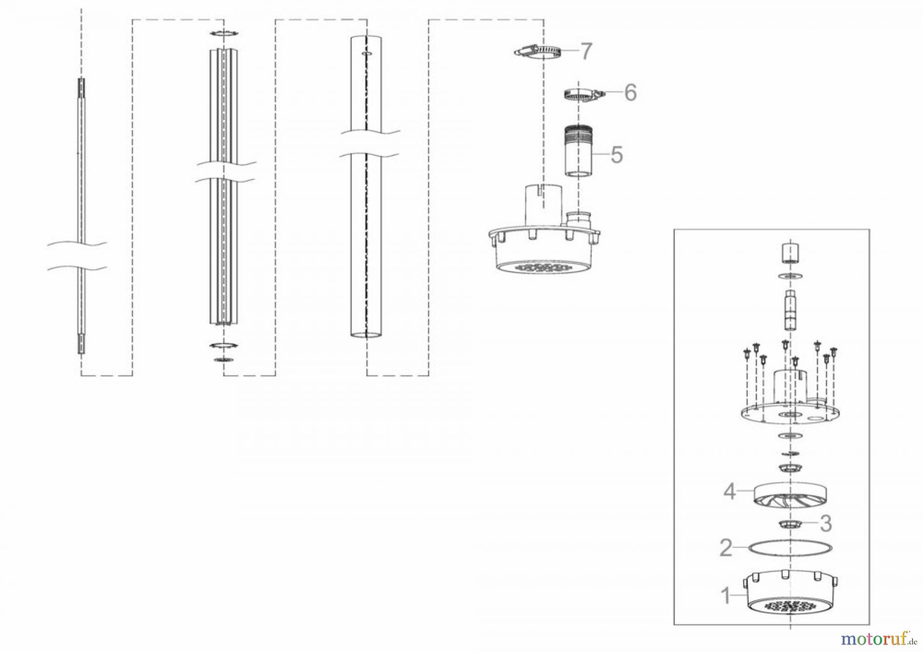  Güde Gartentechnik Kombigeräte Akku Anbauwerkzeug PUMPENAUFSATZ GME 36 WP - 95714 FSL95714-01
