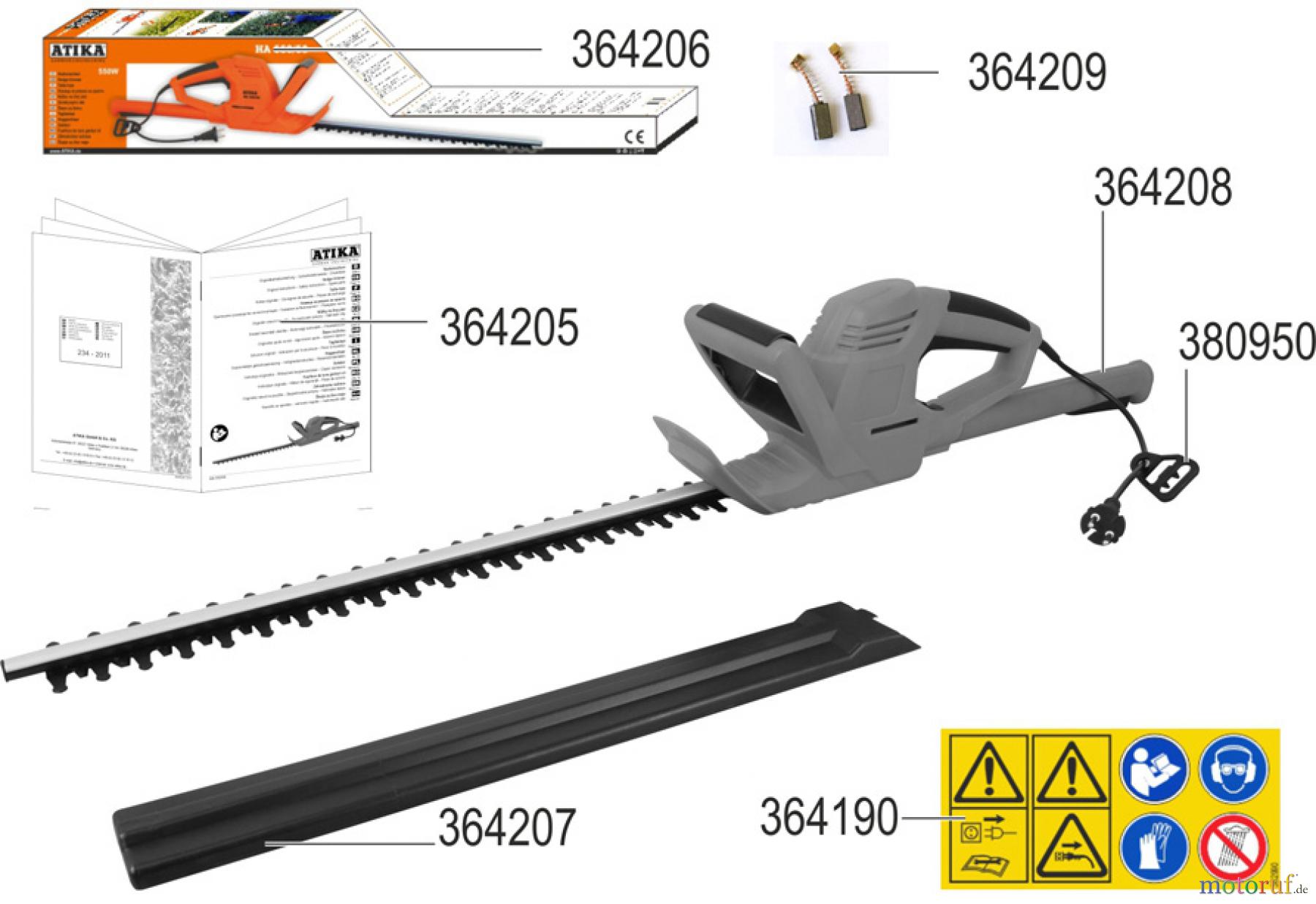 Atika Garten Heckenscheren HA 550/58