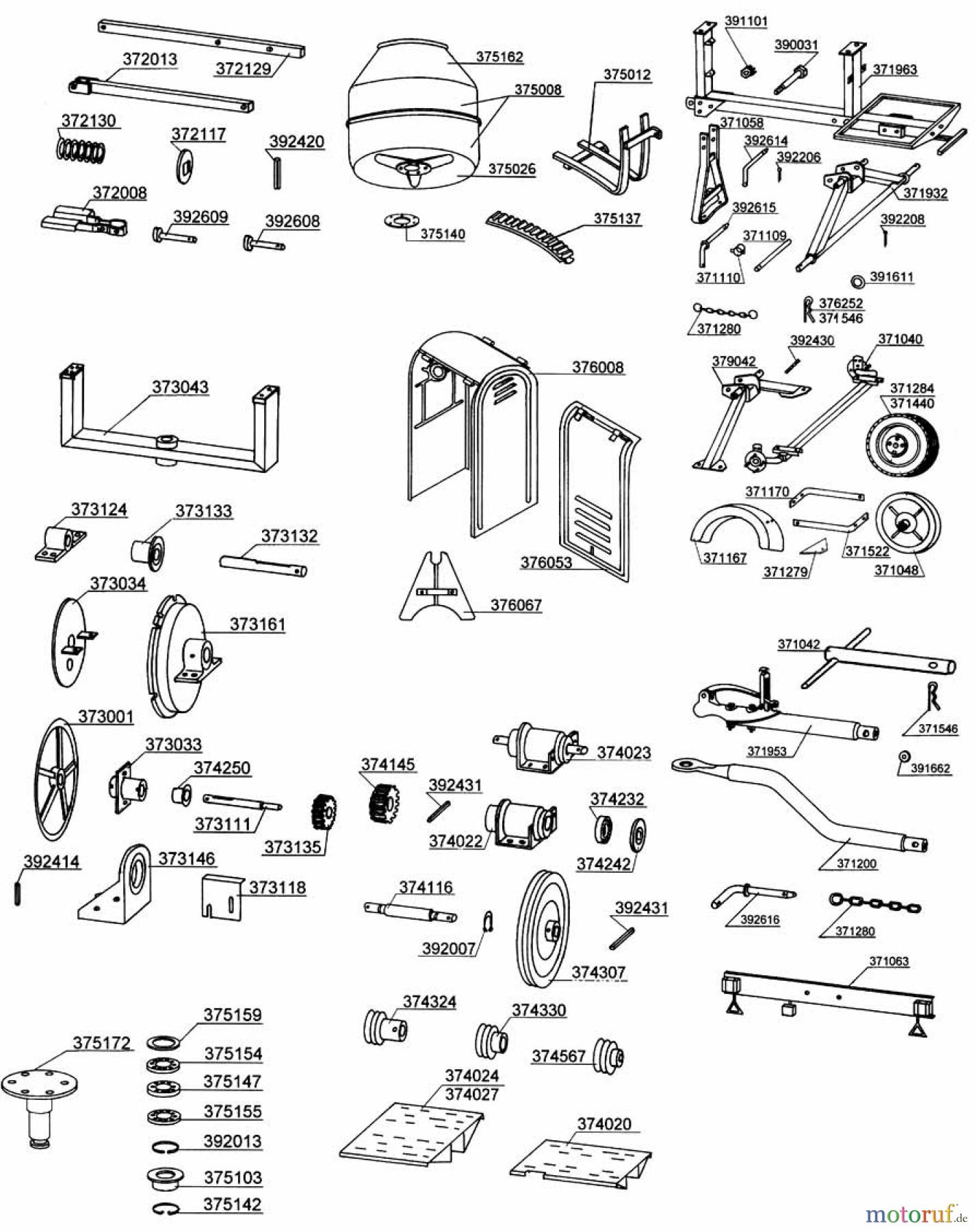  Atika Bau Betonmischer Favorit 320