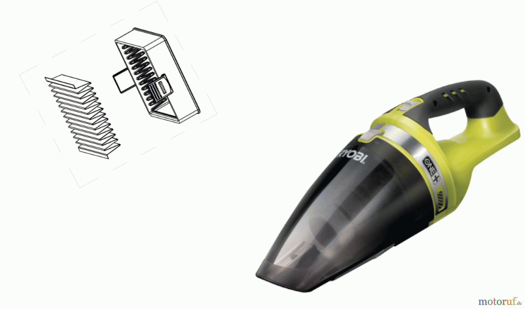 Ryobi Sonstige Geräte CHV182M Staubsauger