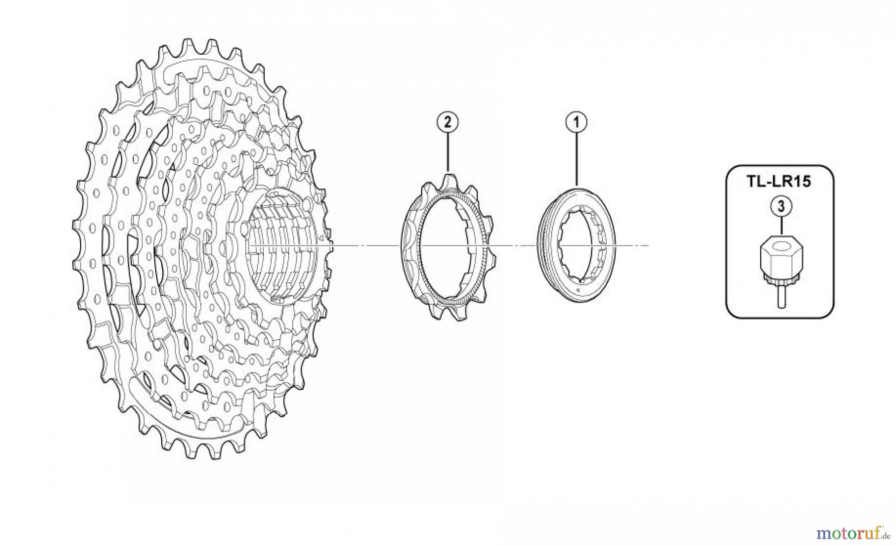 Shimano CS Cassette / Zahnkranz CS-HG51-8-3237B Cassette Sprocket (8-Speed)