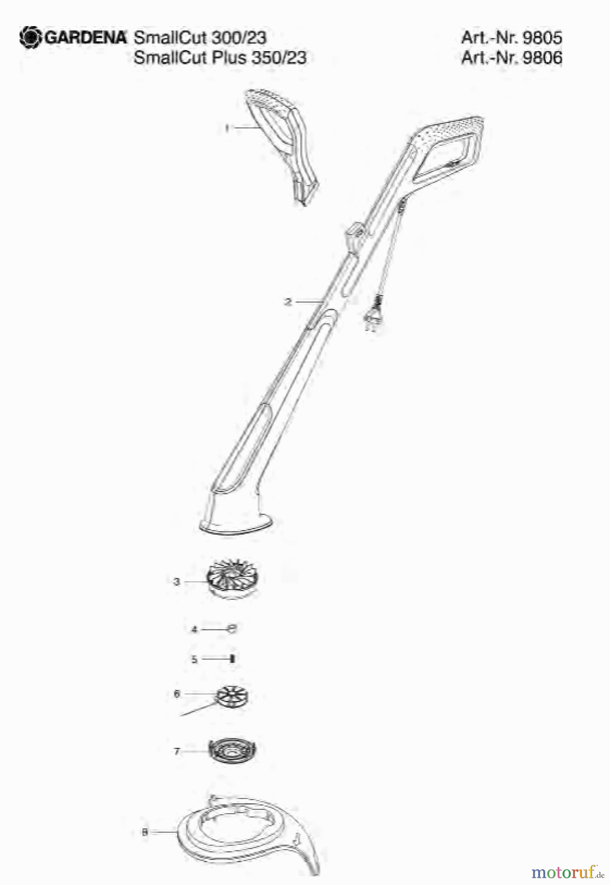  Gardena Trimmer SmallCut Plus 350/23