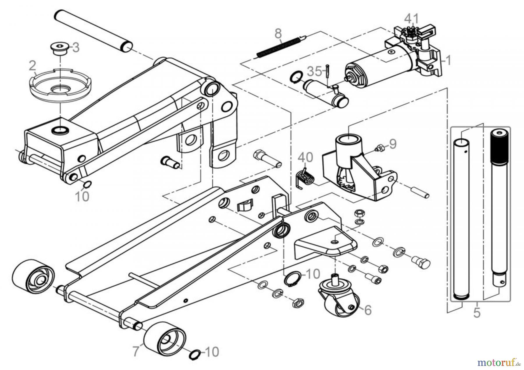 Güde Hebetechnik Rangierwagenheber RANGIERWAGENHEBER GRH 3/470 - 18038