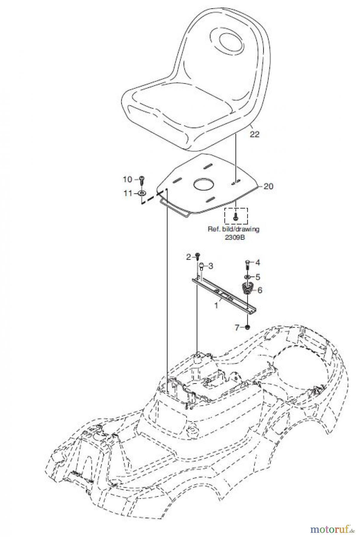  Global Garden Products GGP Frontmäher X1 2010 SITZ