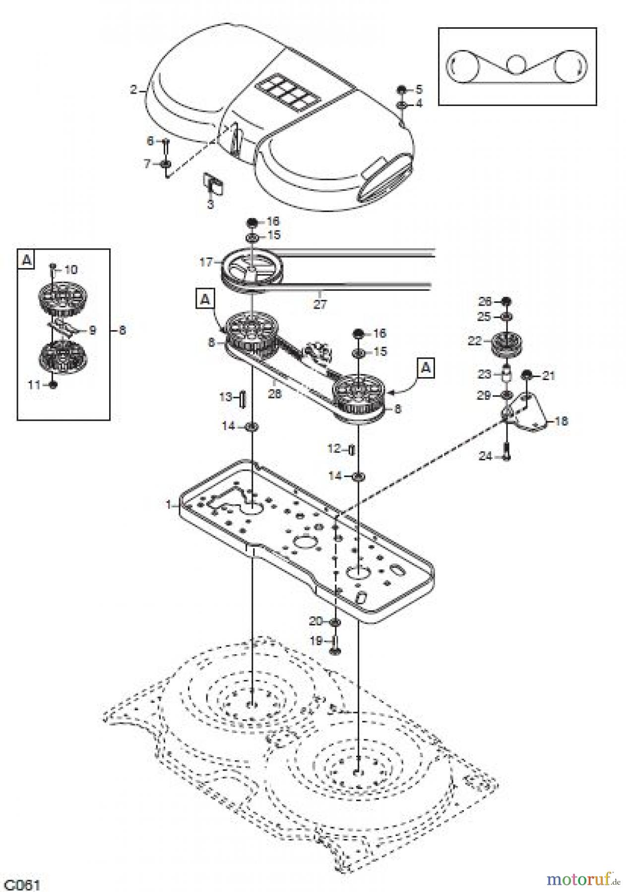 Global Garden Products GGP Frontmäher XM_Series 2006 FRONTMÄHWERK 92 MULCHING TRANSMISSION