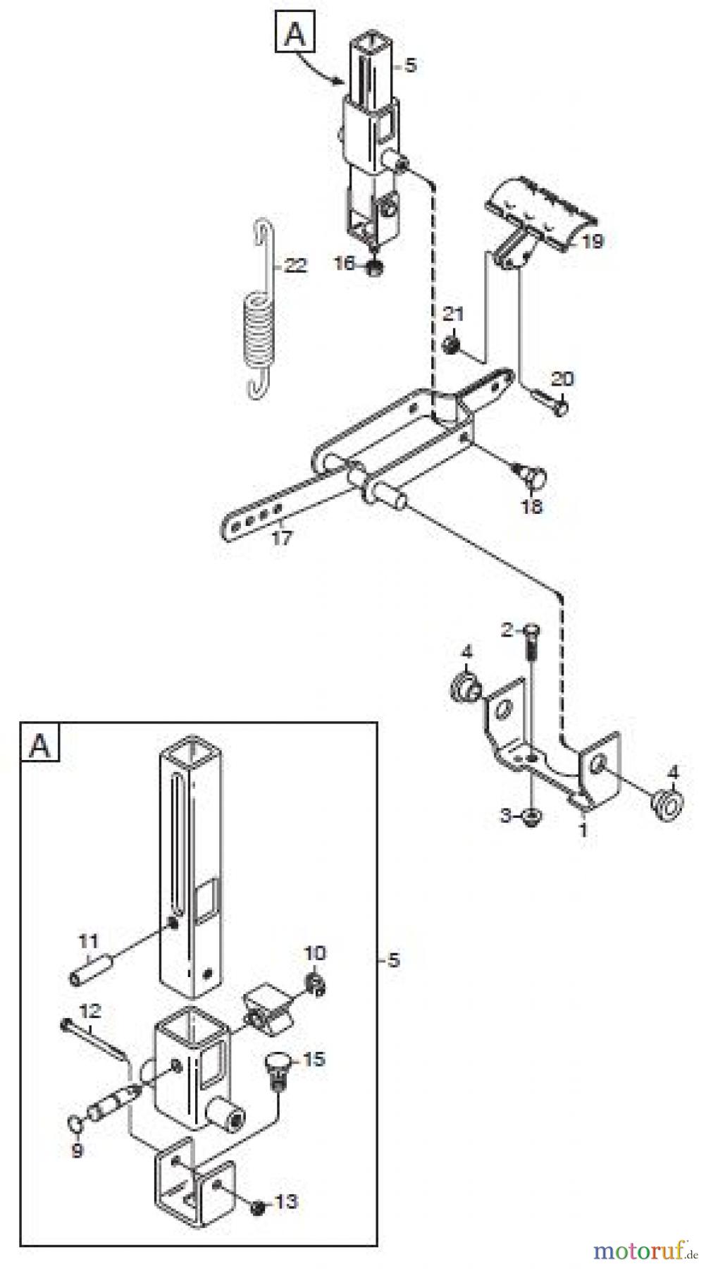 Global Garden Products GGP Frontmäher XM_Series 2006 XM 110- XM 130 XM 140 HD-XM 160 HD PEDALHEBER