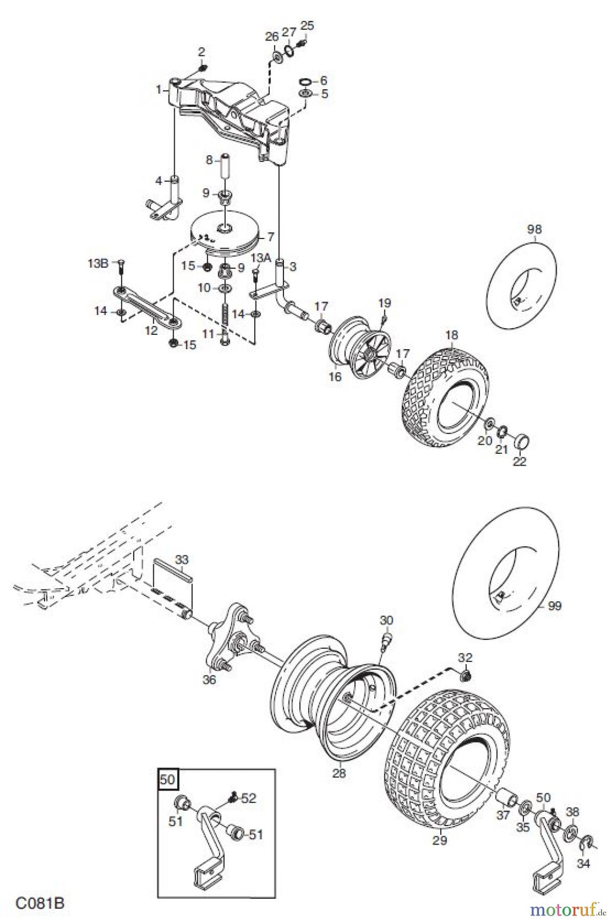 Global Garden Products GGP Frontmäher XM_Series 2007 XM 130 XM 140 HD- XM 160 HD RÄDER
