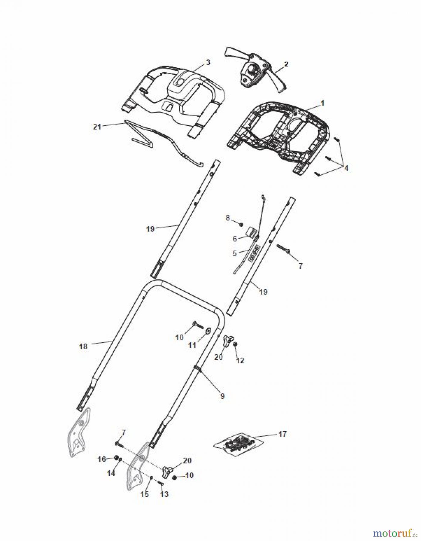  Global Garden Products GGP Rasenmäher Baujahr 2017 Akku 2017 Ohne Antrieb CR-CS 430 Li 80 Handle