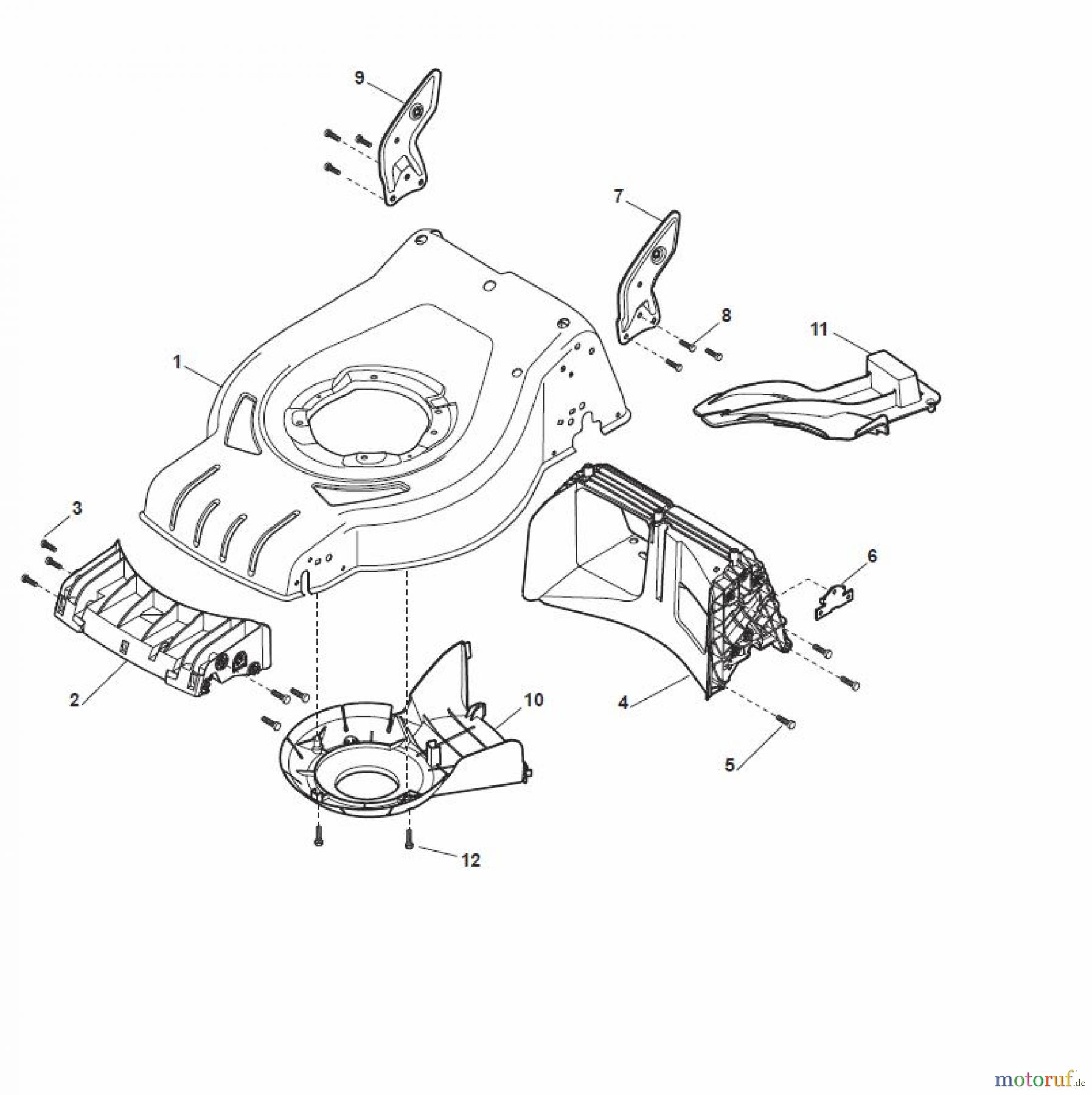  Global Garden Products GGP Rasenmäher Baujahr 2017 Akku 2017 Ohne Antrieb CR-CS 430 W Li 80 Deck