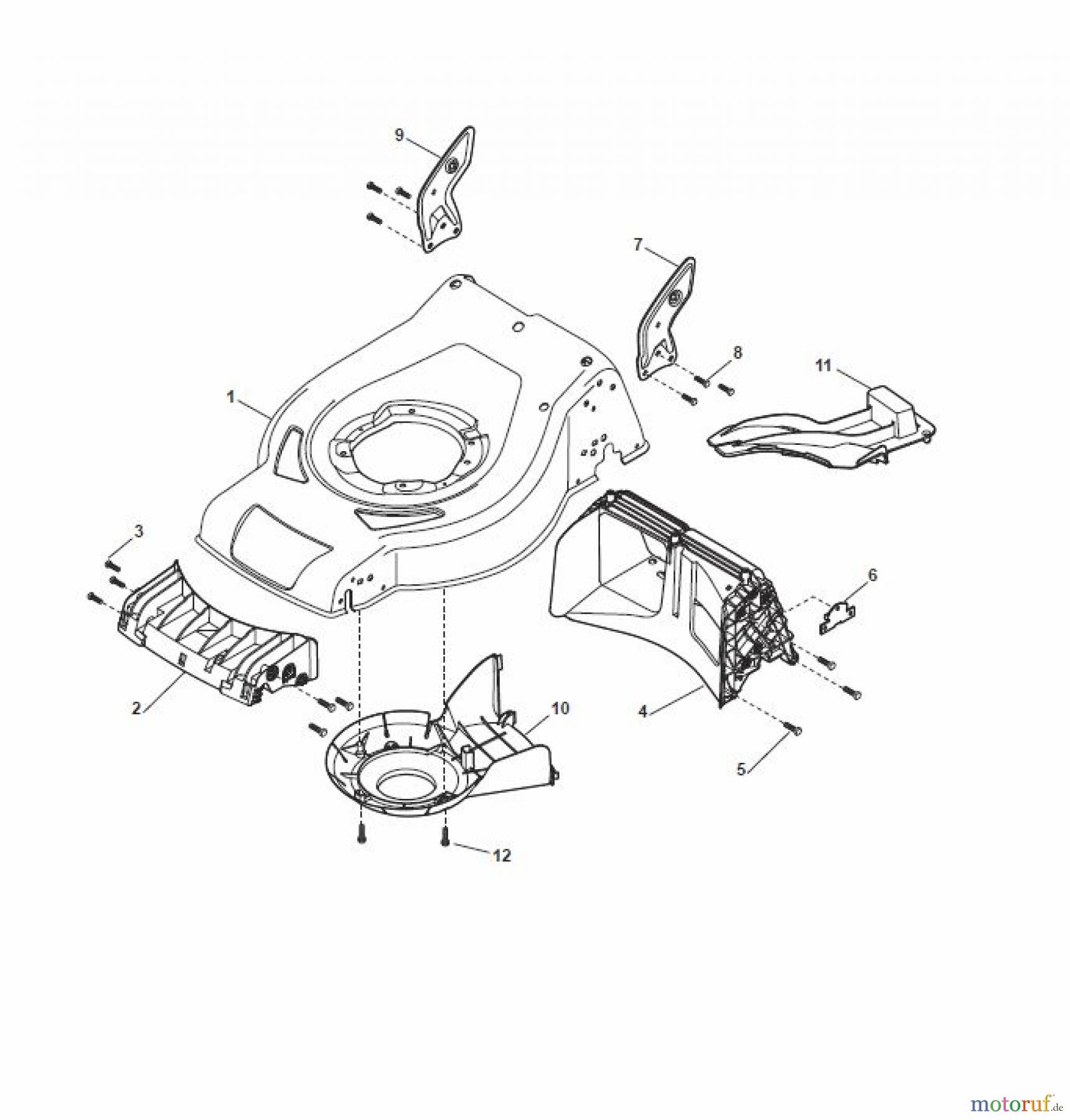  Global Garden Products GGP Rasenmäher Baujahr 2017 Akku 2017 Ohne Antrieb CR-CS 430 W Li 80 Deck