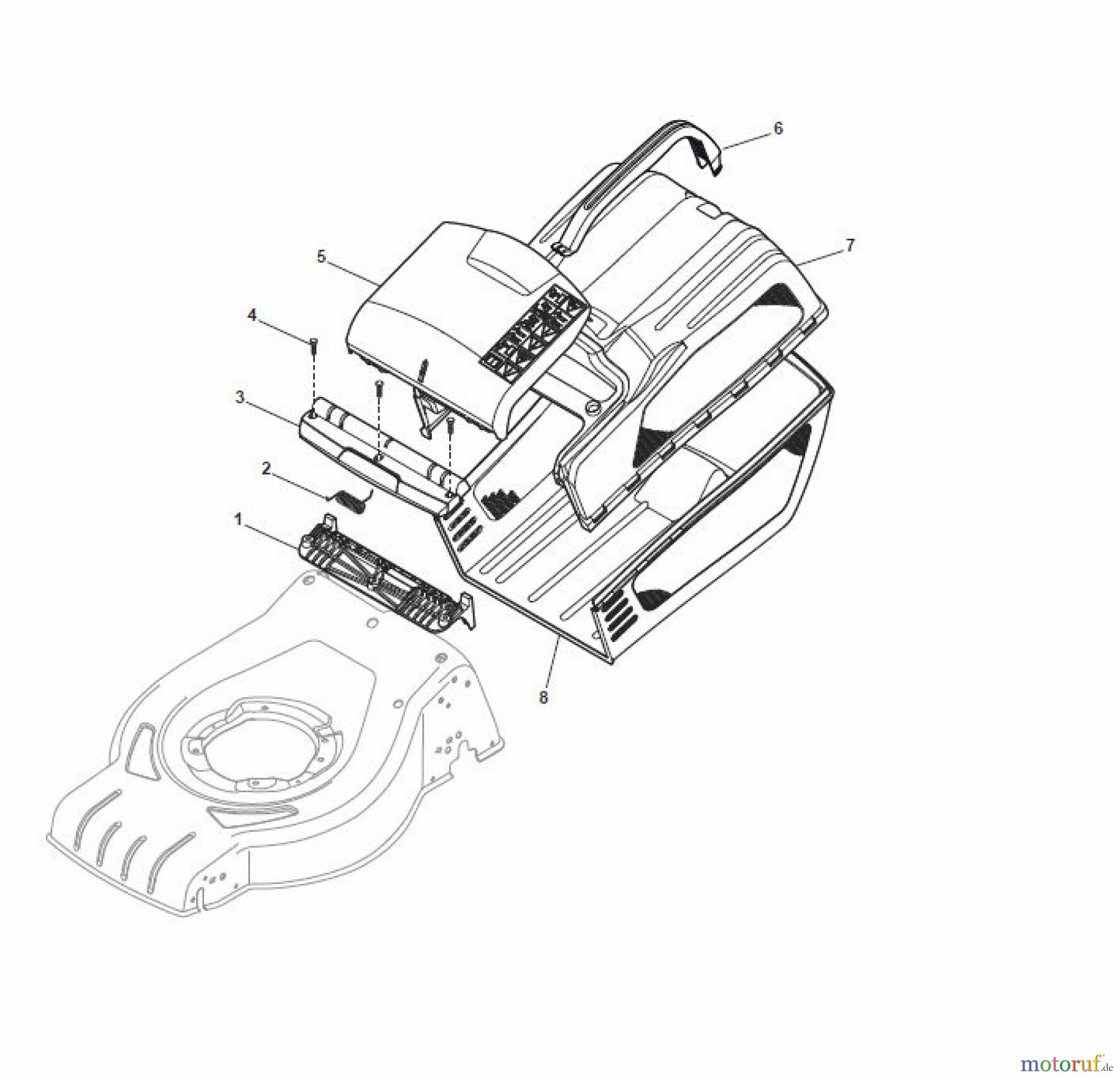  Global Garden Products GGP Rasenmäher Baujahr 2017 Akku 2017 Ohne Antrieb CR-CS 430 W Li 80 Grass-Catcher