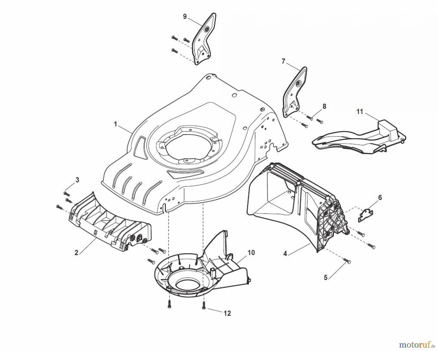 Global Garden Products GGP Rasenmäher Baujahr 2017 Akku 2017 Ohne Antrieb CR-CS 480 Li 80 - CR-CS 480 Q Li 80 Deck - CR