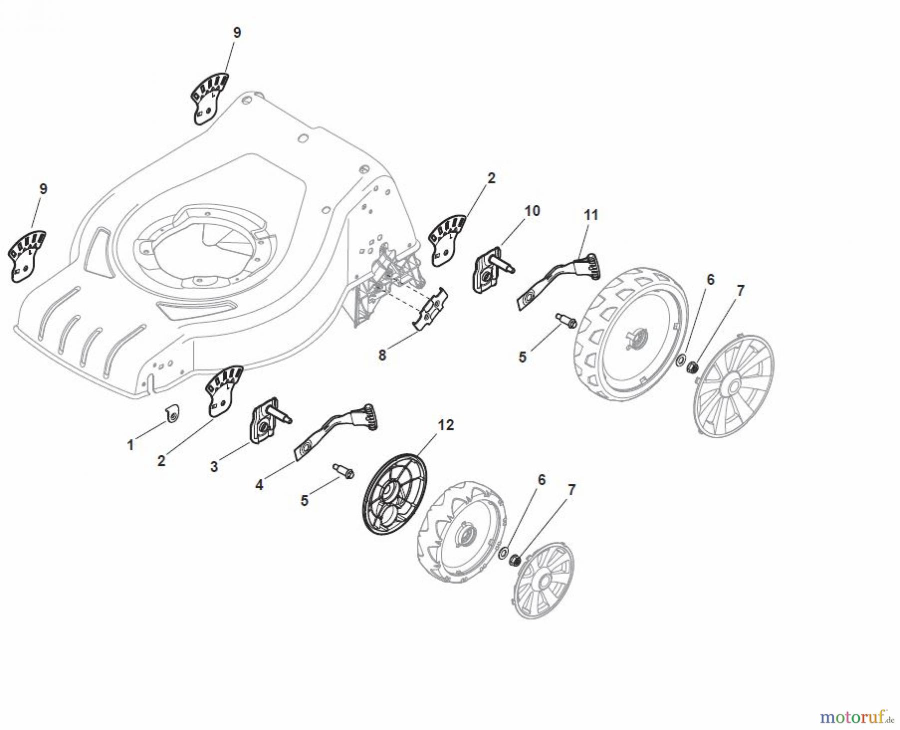  Global Garden Products GGP Rasenmäher Baujahr 2017 Akku 2017 Ohne Antrieb CR-CS 480 W Li 80 - CR-CS 480 WQ Li 80 Height Adjusting