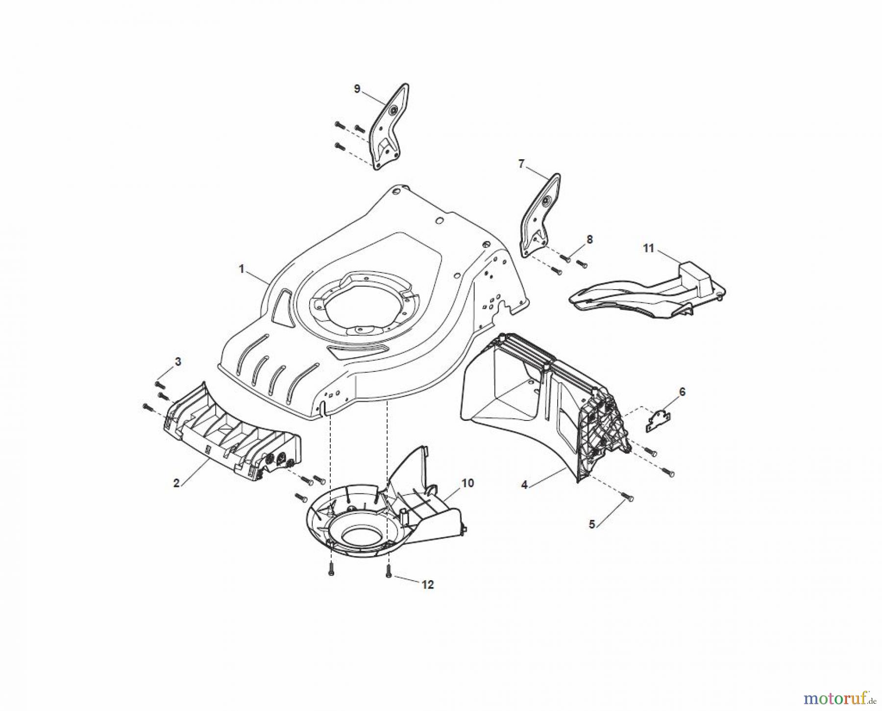  Global Garden Products GGP Rasenmäher Baujahr 2017 Akku 2017 Ohne Antrieb CRL-CSL 480 Li 80 - CRL-CSL 480 Q Li 80 Deck - CR