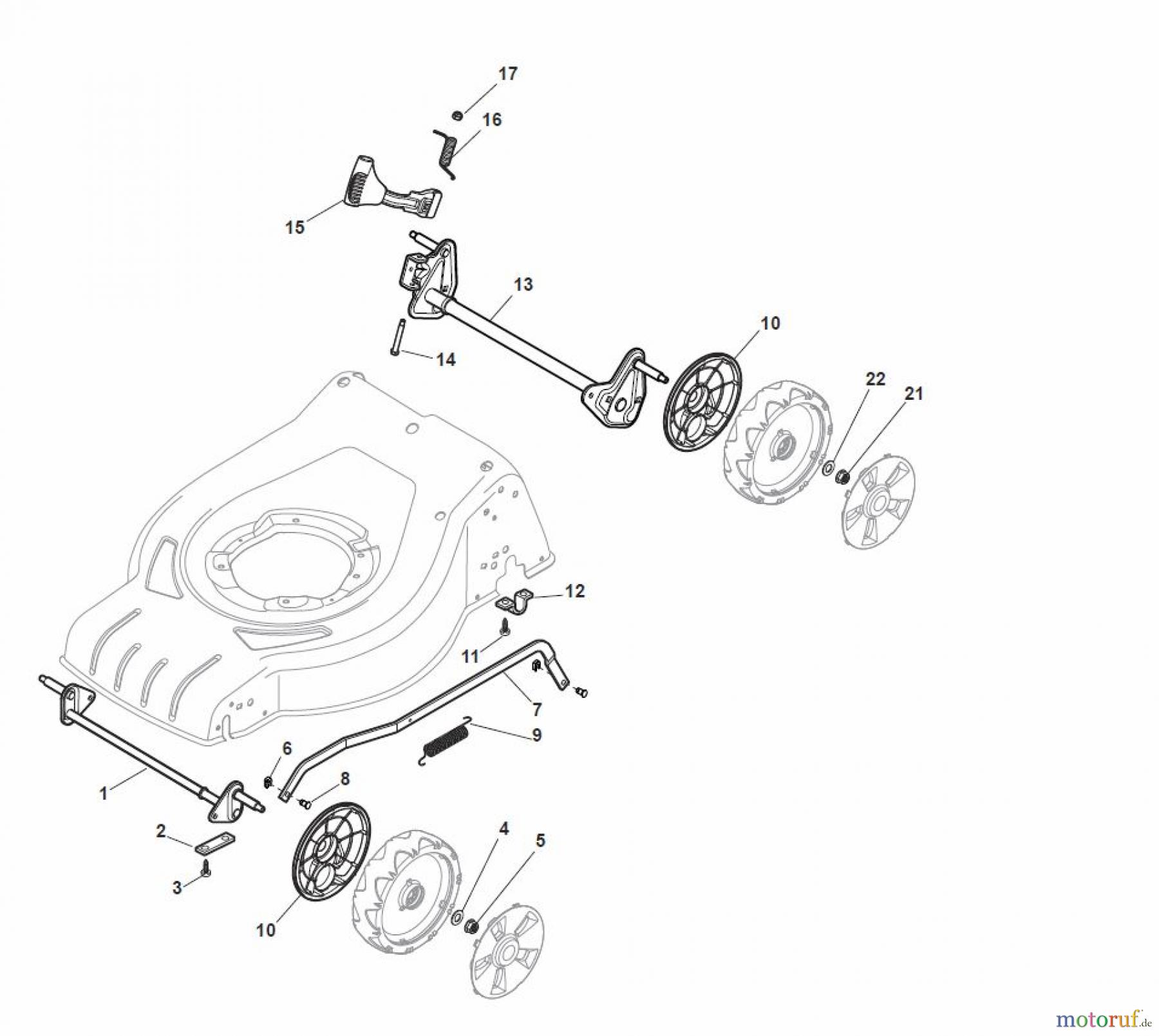  Global Garden Products GGP Rasenmäher Baujahr 2017 Akku 2017 Ohne Antrieb CRL-CSL 480 Li 80 - CRL-CSL 480 Q Li 80 Height Adjusting