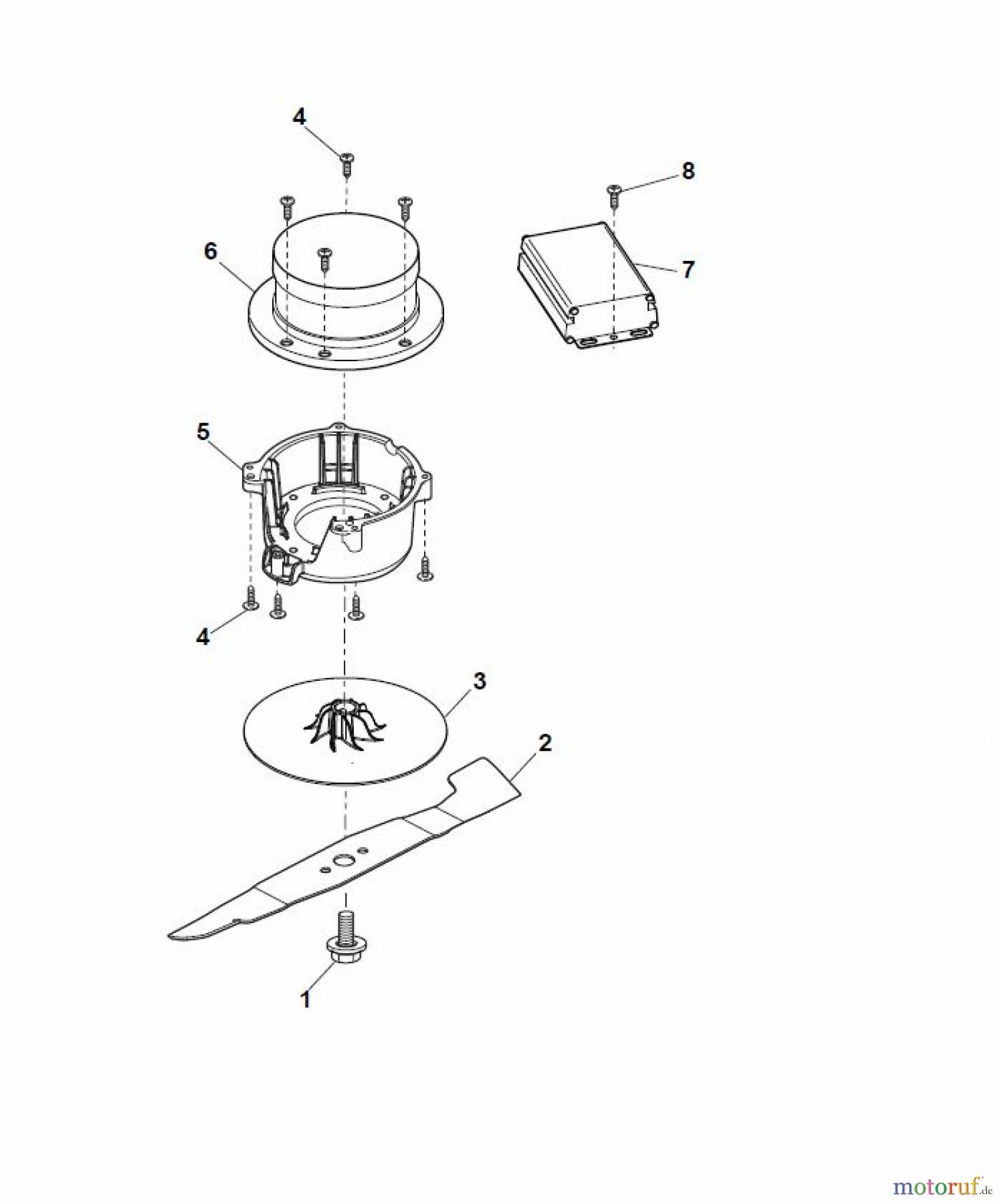  Global Garden Products GGP Rasenmäher Baujahr 2017 Akku 2017 Ohne Antrieb EL 340 Li 48 Blade