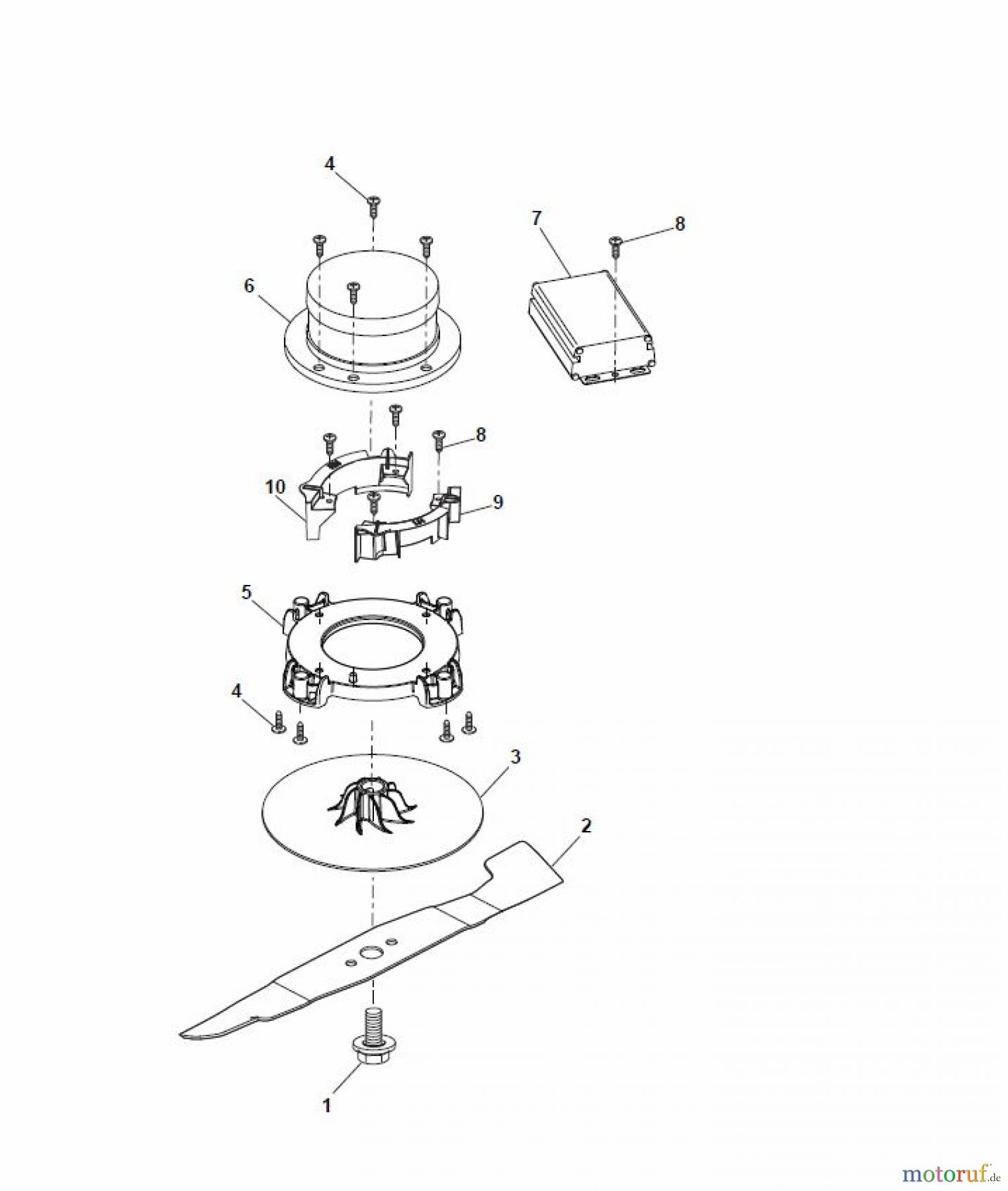 Global Garden Products GGP Rasenmäher Baujahr 2017 Akku 2017 Ohne Antrieb EL 380 Li 48 Blade
