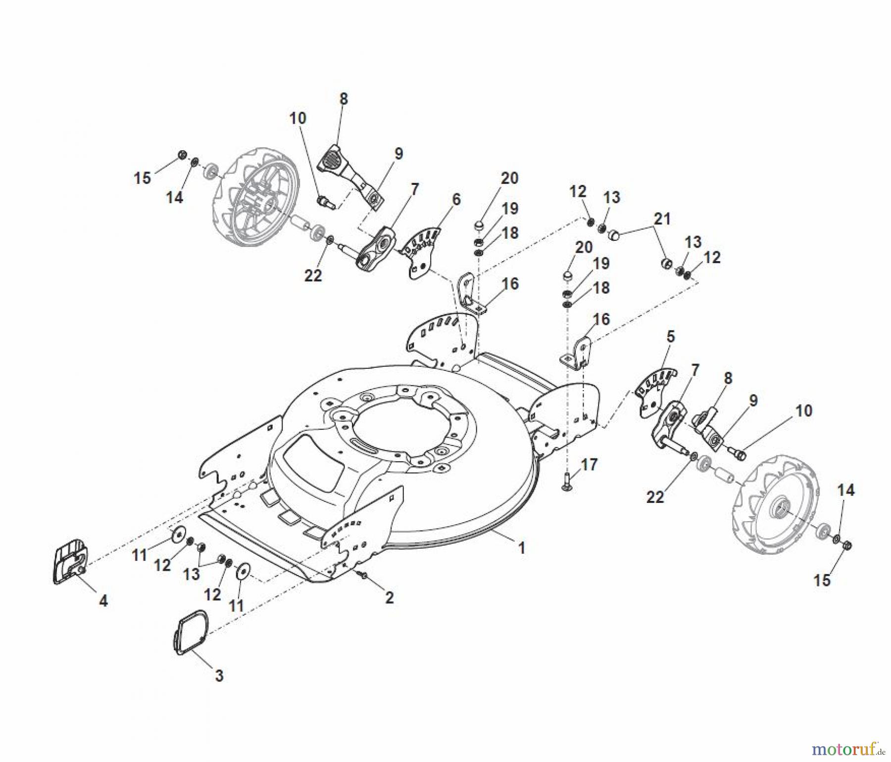  Global Garden Products GGP Rasenmäher Baujahr 2017 Akku 2017 Ohne Antrieb MCS 470 Li 80 Deck And Height Adjusting