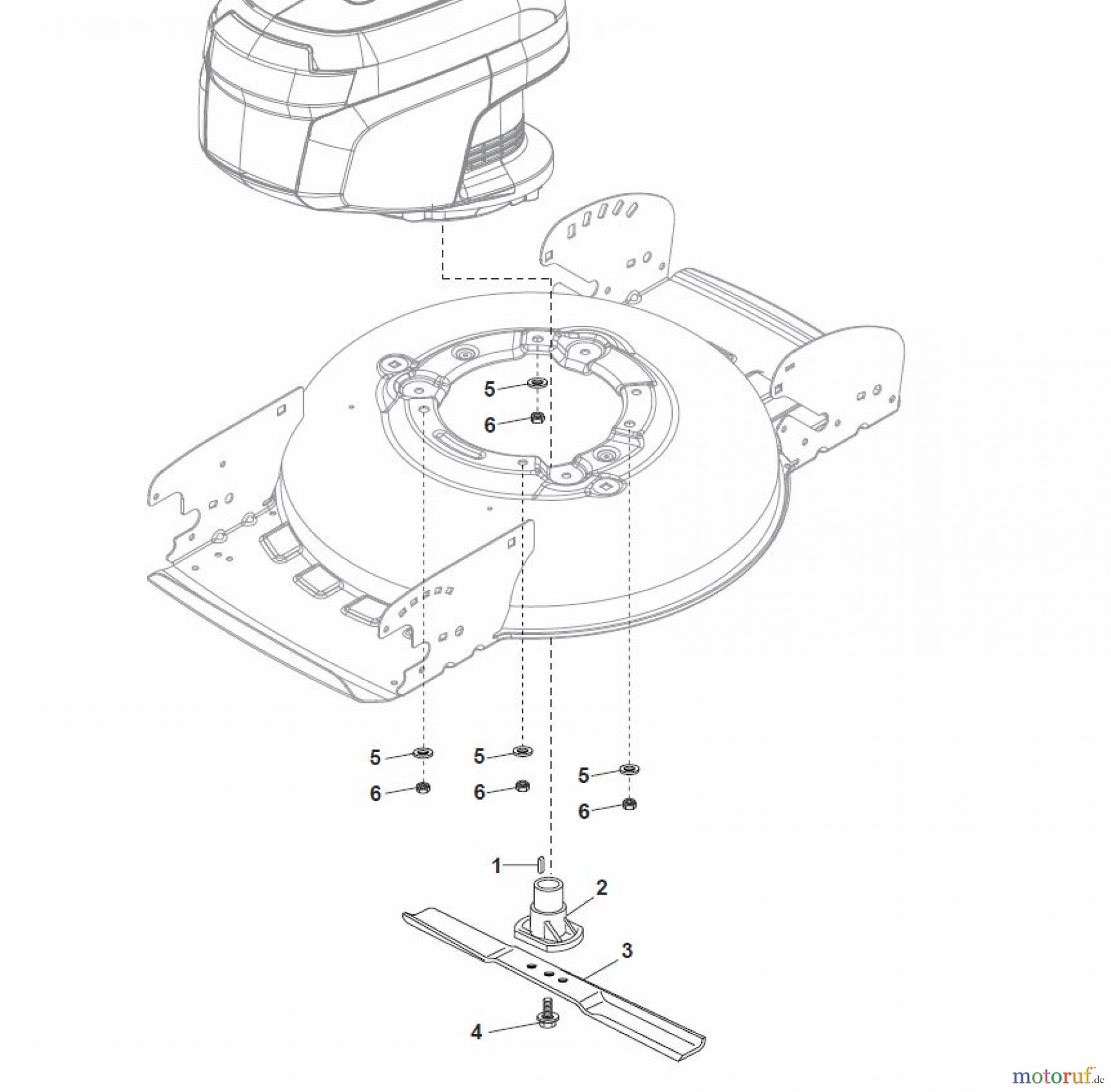 Global Garden Products GGP Rasenmäher Baujahr 2017 Akku 2017 Ohne Antrieb MCS 470 Li 80 Blade