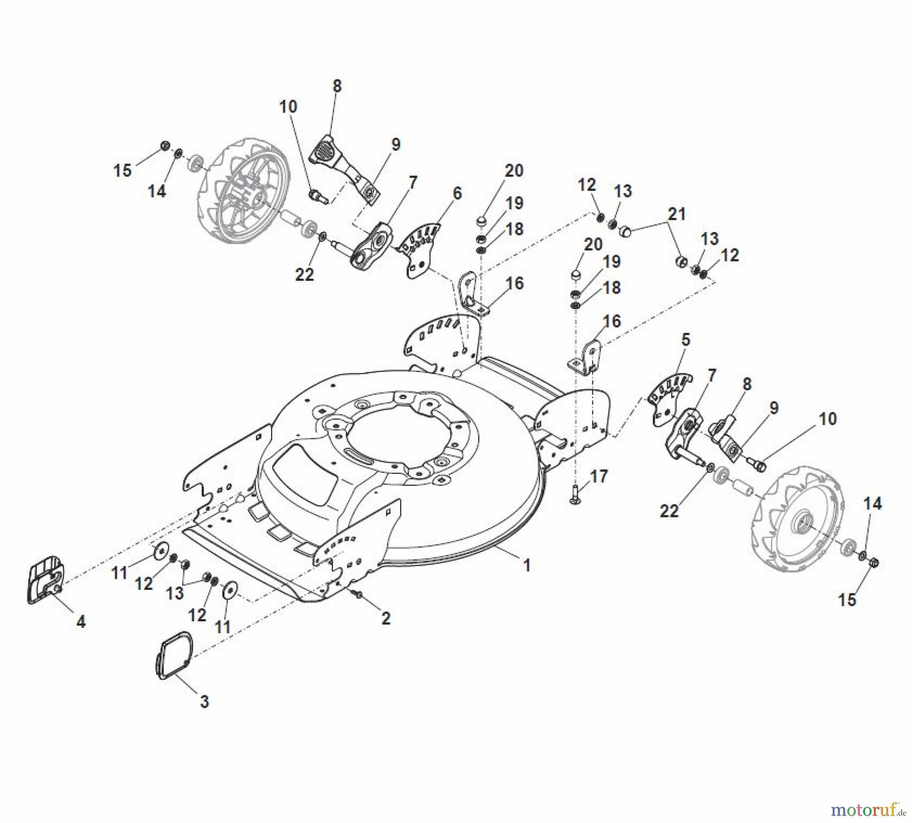  Global Garden Products GGP Rasenmäher Baujahr 2017 Akku 2017 Ohne Antrieb MCS 470 Q Li 80 Deck And Height Adjusting
