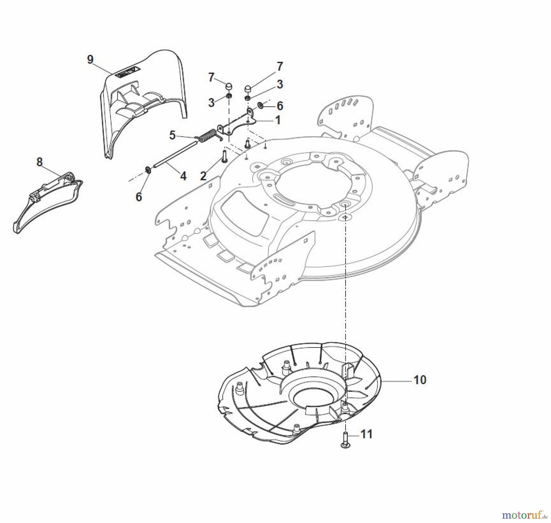  Global Garden Products GGP Rasenmäher Baujahr 2017 Akku 2017 Ohne Antrieb MCS 470 Q Li 80 Ejection-Guard
