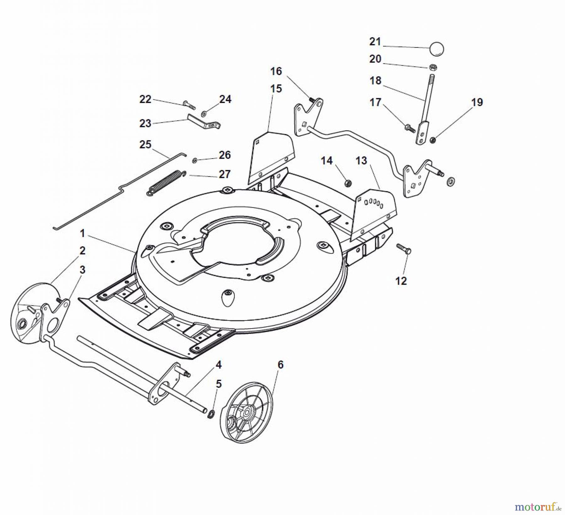 Global Garden Products GGP Rasenmäher Baujahr 2017 Akku 2017 Ohne Antrieb MCS 500 Li 80 Deck And Height Adjusting