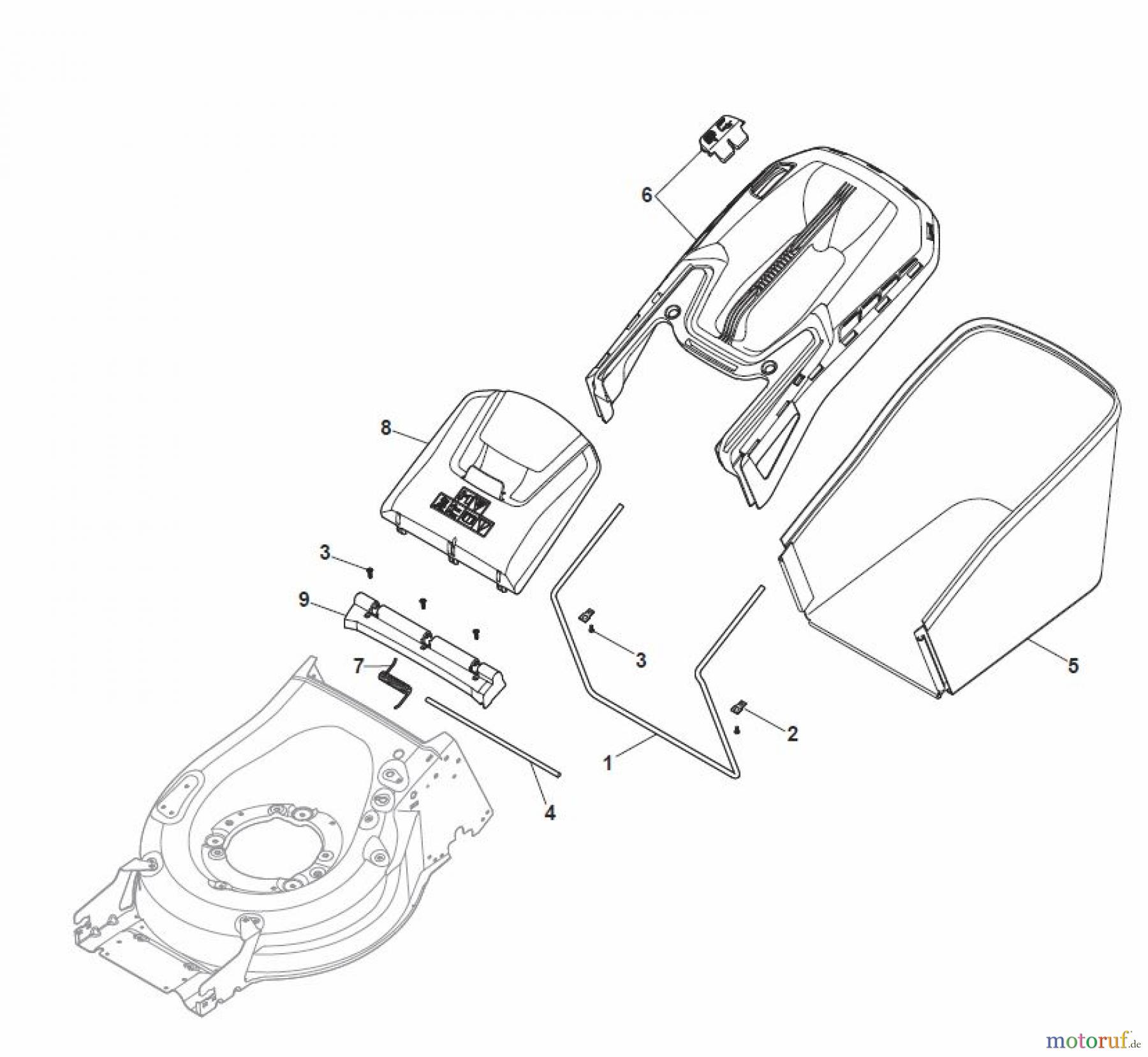  Global Garden Products GGP Rasenmäher Baujahr 2017 Akku 2017 Ohne Antrieb MP1 500 Li 80 Grass-Catcher
