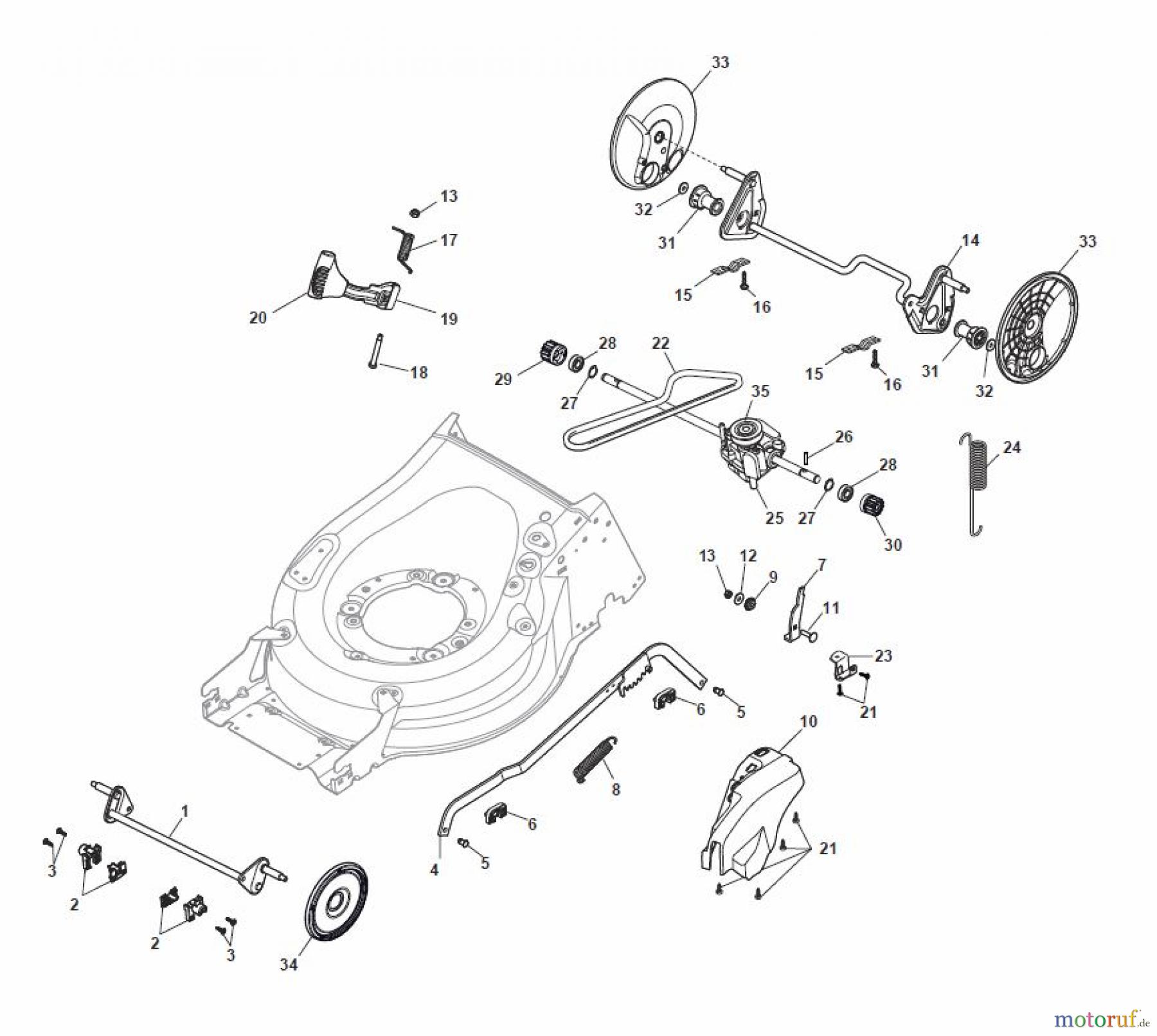  Global Garden Products GGP Rasenmäher Baujahr 2017 Akku 2017 Ohne Antrieb MP1 500 Q Li 80 Deck And Height Adjusting