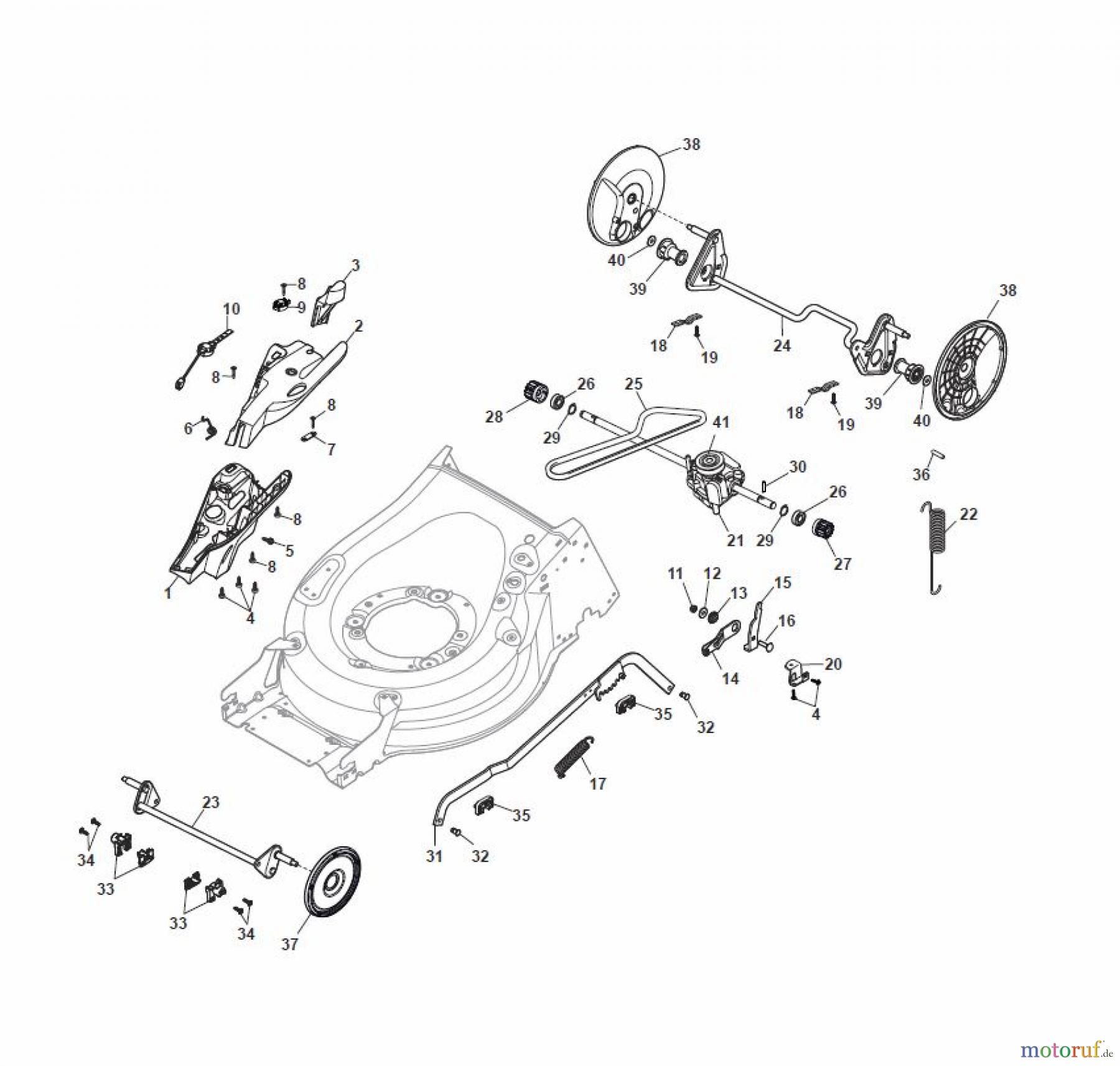  Global Garden Products GGP Rasenmäher Baujahr 2017 Akku 2017 Ohne Antrieb MP1 500 Q Li 80 Deck And Height Adjusting
