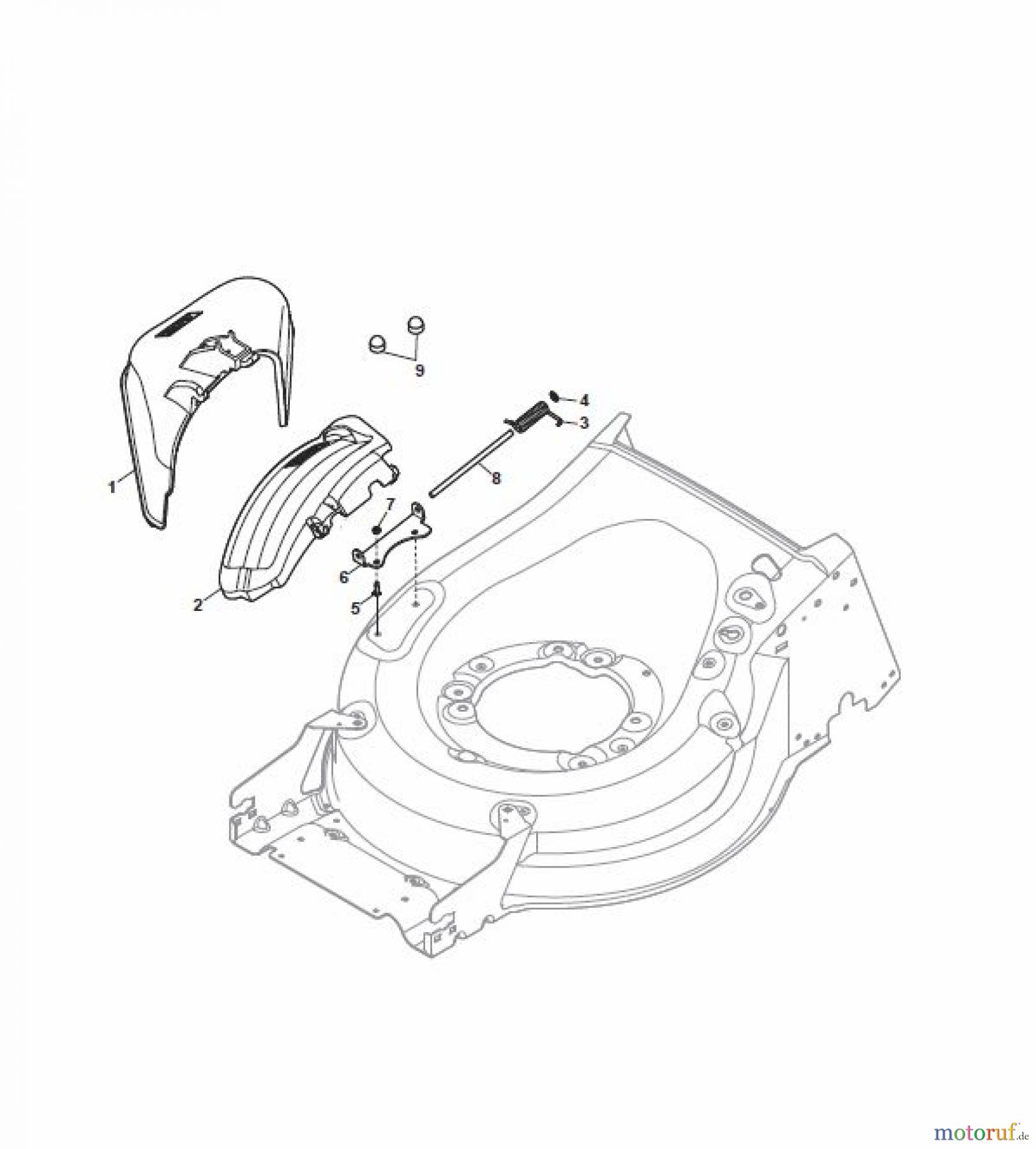  Global Garden Products GGP Rasenmäher Baujahr 2017 Akku 2017 Ohne Antrieb MP1 500 Q Li 80 Ejection-Guard