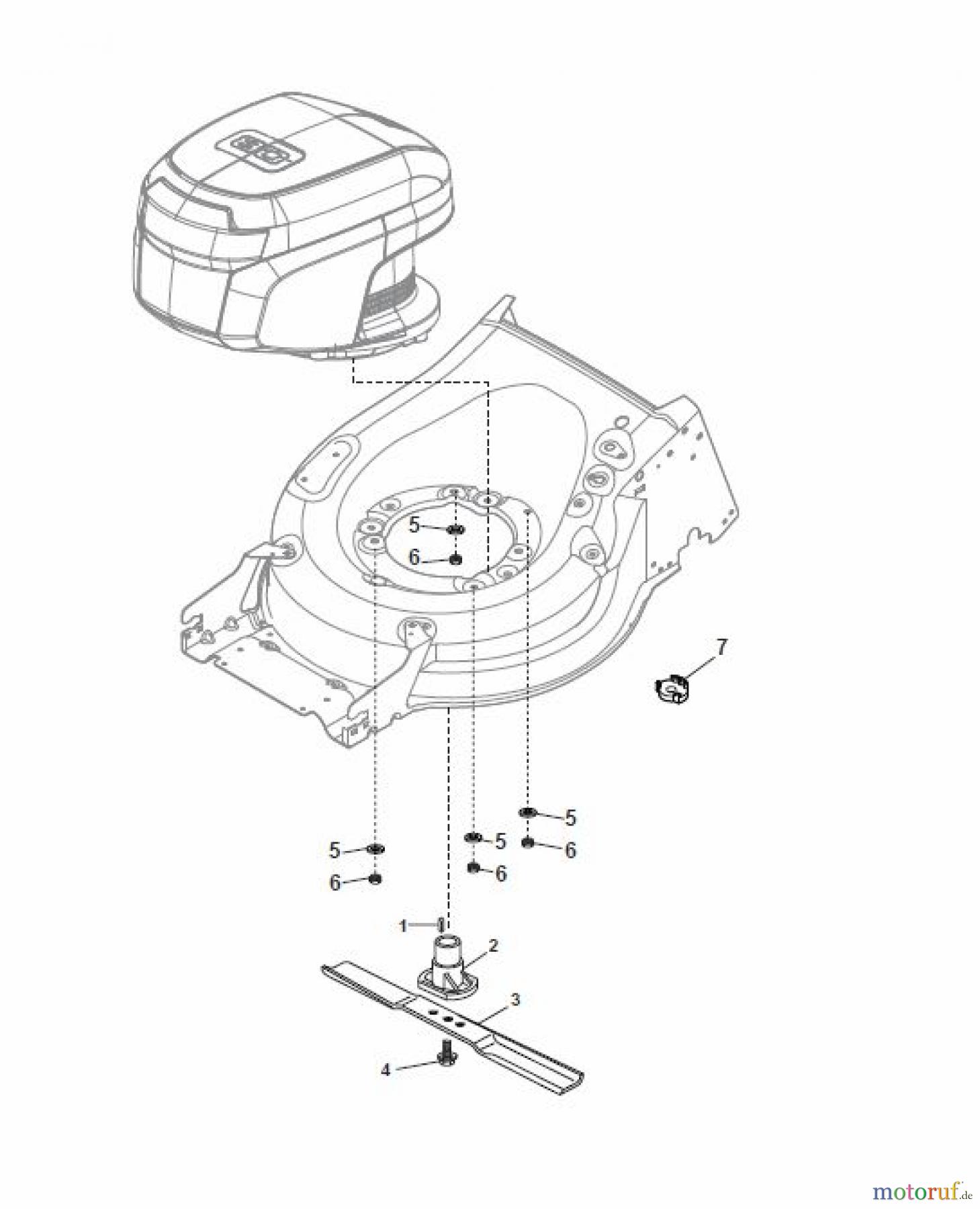  Global Garden Products GGP Rasenmäher Baujahr 2017 Akku 2017 Ohne Antrieb MP1 500 Q Li 80 Blade