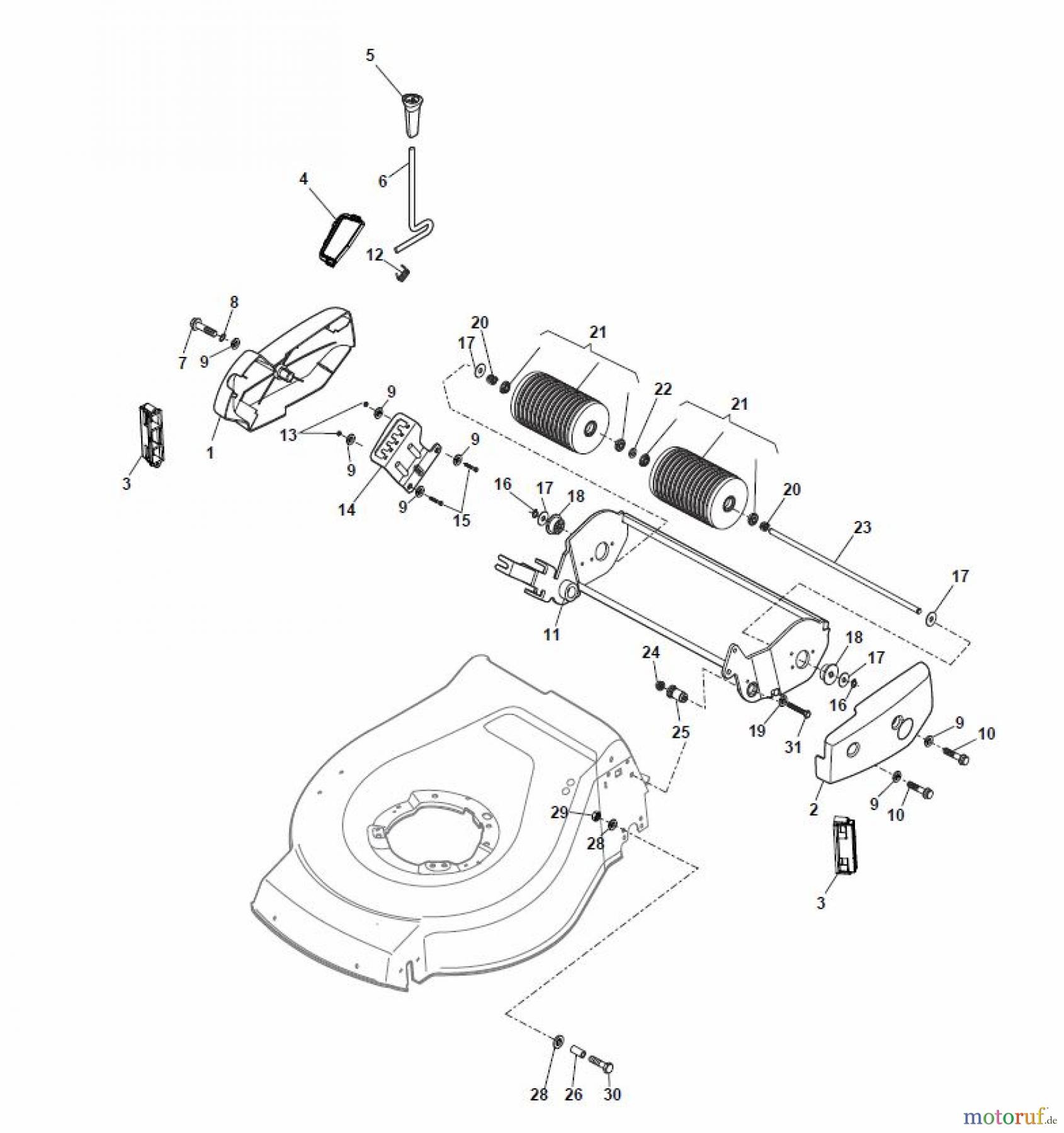  Global Garden Products GGP Rasenmäher Baujahr 2017 Akku 2017 Ohne Antrieb NTL 430-R Li 80 Ass.Y Roller