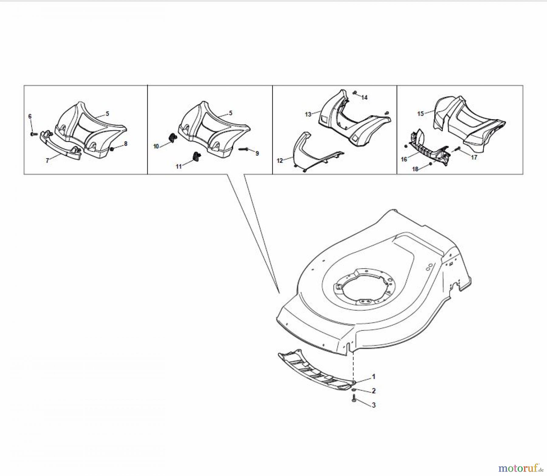 Global Garden Products GGP Rasenmäher Baujahr 2017 Akku 2017 Ohne Antrieb NTL 480-R Li 80 Mask