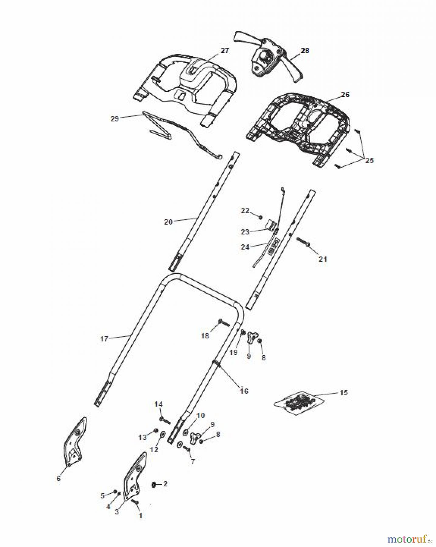  Global Garden Products GGP Rasenmäher Baujahr 2017 Akku 2017 Ohne Antrieb NTL 480-R Li 80 Handle