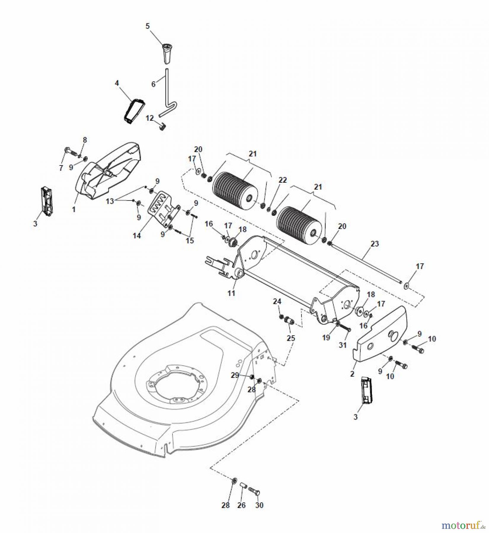  Global Garden Products GGP Rasenmäher Baujahr 2017 Akku 2017 Ohne Antrieb NTL 480-R Li 80 Ass.Y Roller