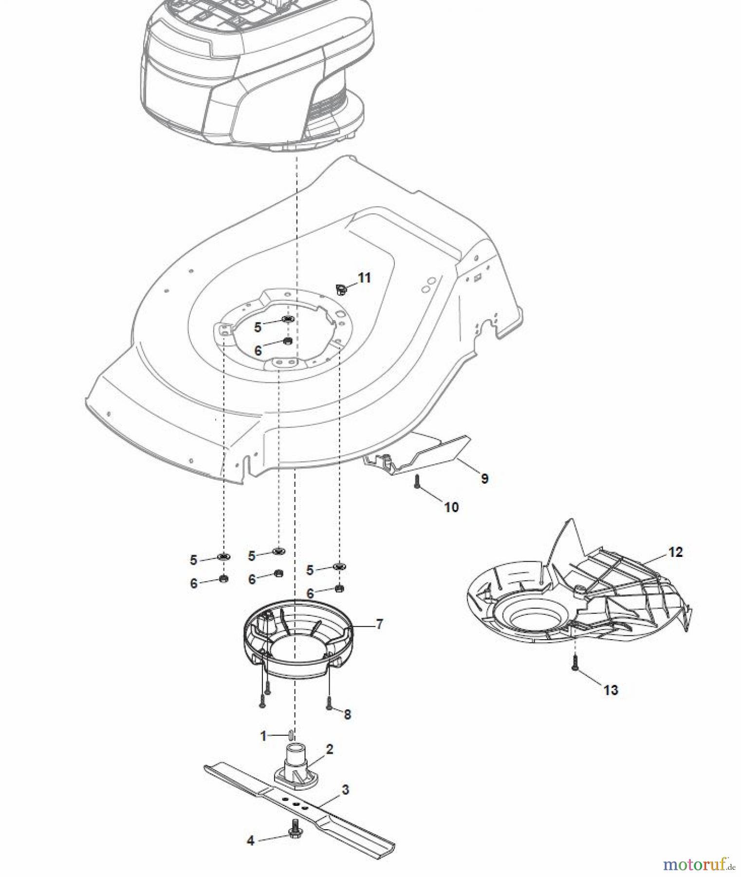  Global Garden Products GGP Rasenmäher Baujahr 2017 Akku 2017 Ohne Antrieb NTL 480-R Li 80 Blade