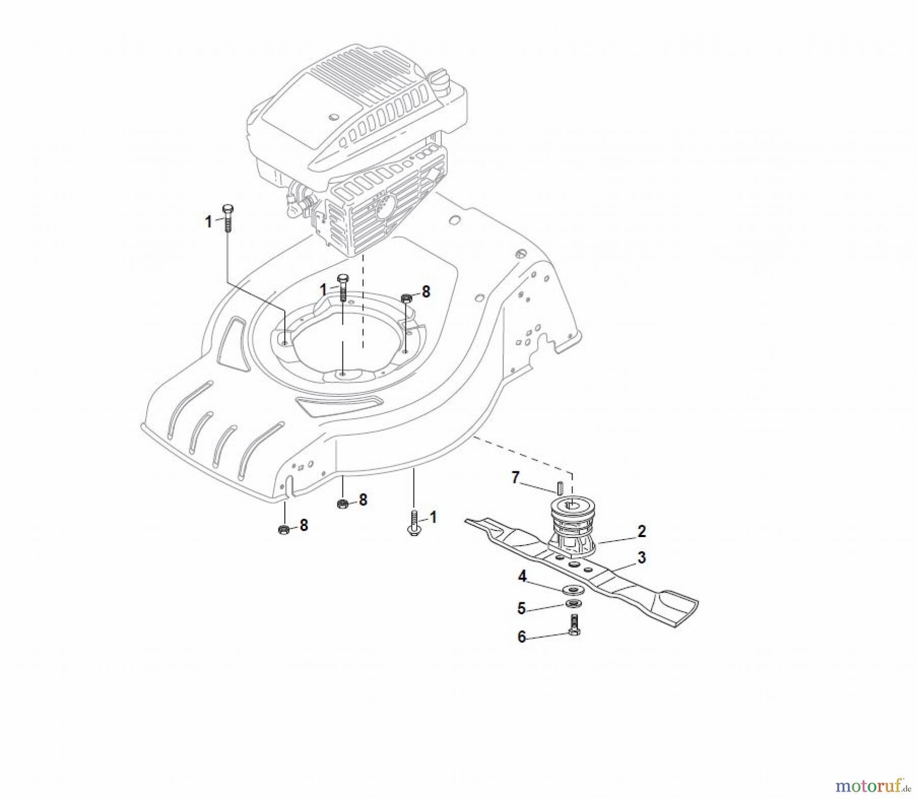  Global Garden Products GGP Rasenmäher Baujahr 2017 Benzin Mit Antrieb 2017 CRC-CSC 534 S - CRC-CSC 534 SQ Blade