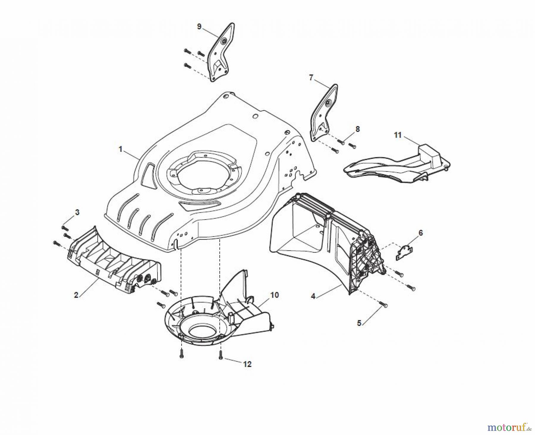 Global Garden Products GGP Rasenmäher Baujahr 2017 Benzin Mit Antrieb 2017 CRC-CSC 534 SE - CRC-CSC 534 SQE Deck - CR