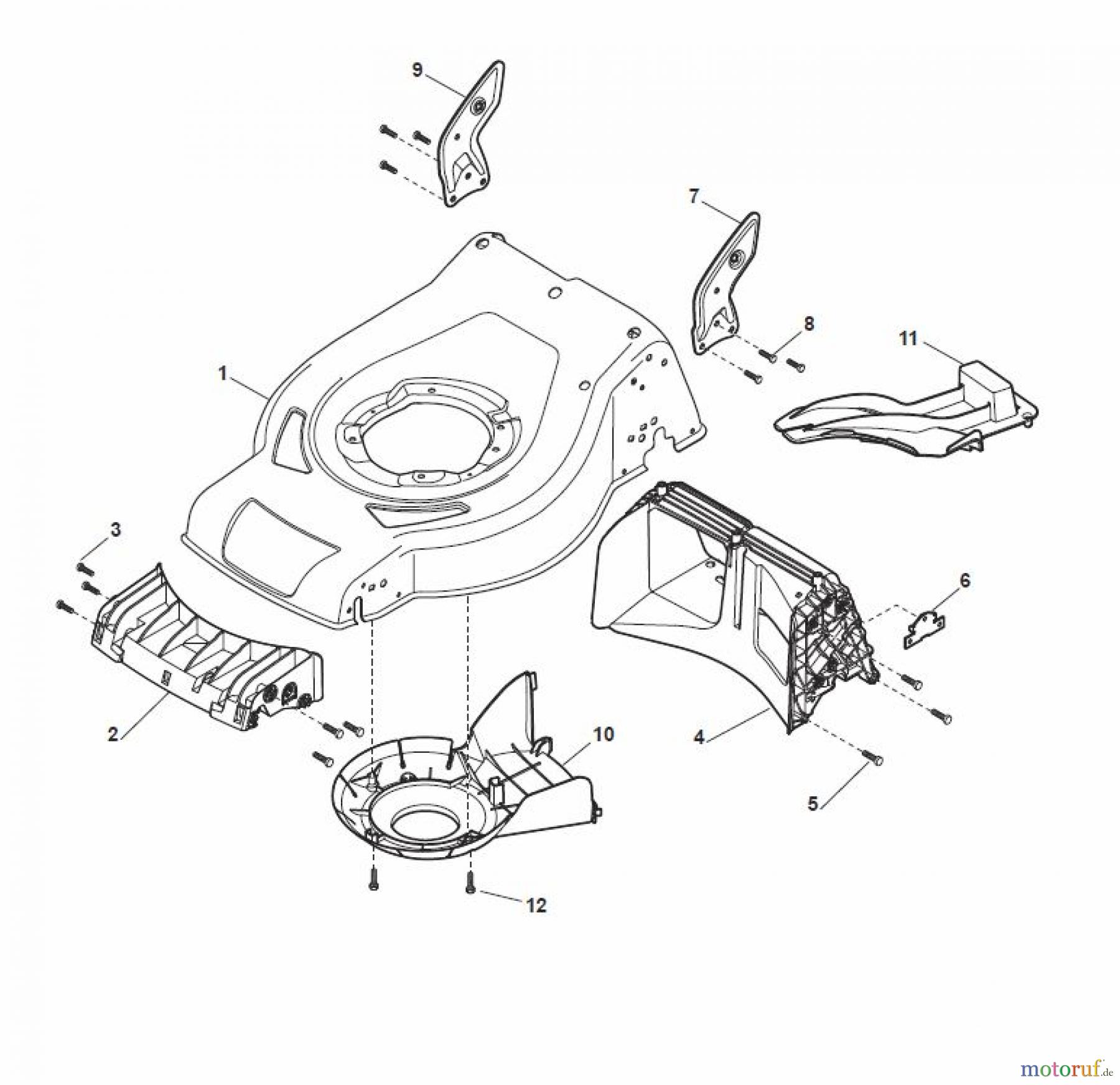 Global Garden Products GGP Rasenmäher Baujahr 2017 Benzin Mit Antrieb 2017 CRC-CSC 534 SE - CRC-CSC 534 SQE Deck - CS