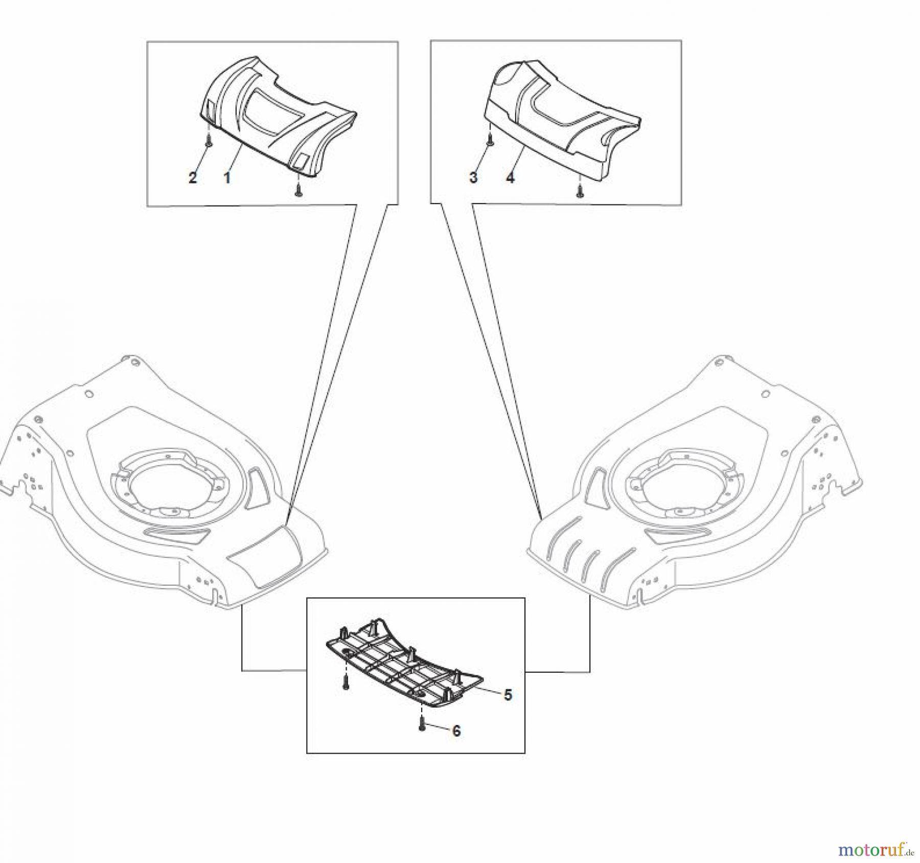  Global Garden Products GGP Rasenmäher Baujahr 2017 Benzin Mit Antrieb 2017 CRC-CSC 534 SE - CRC-CSC 534 SQE Masks