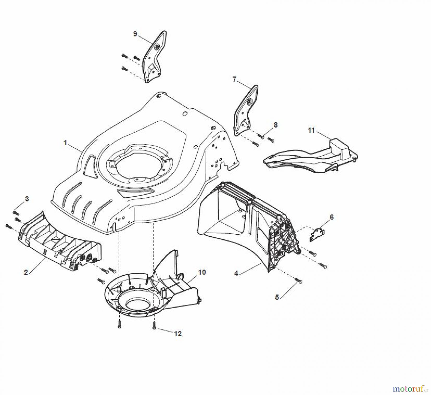  Global Garden Products GGP Rasenmäher Baujahr 2017 Benzin Mit Antrieb 2017 CRC-CSC 534 WS - CRC-CSC WSQ Deck - CR