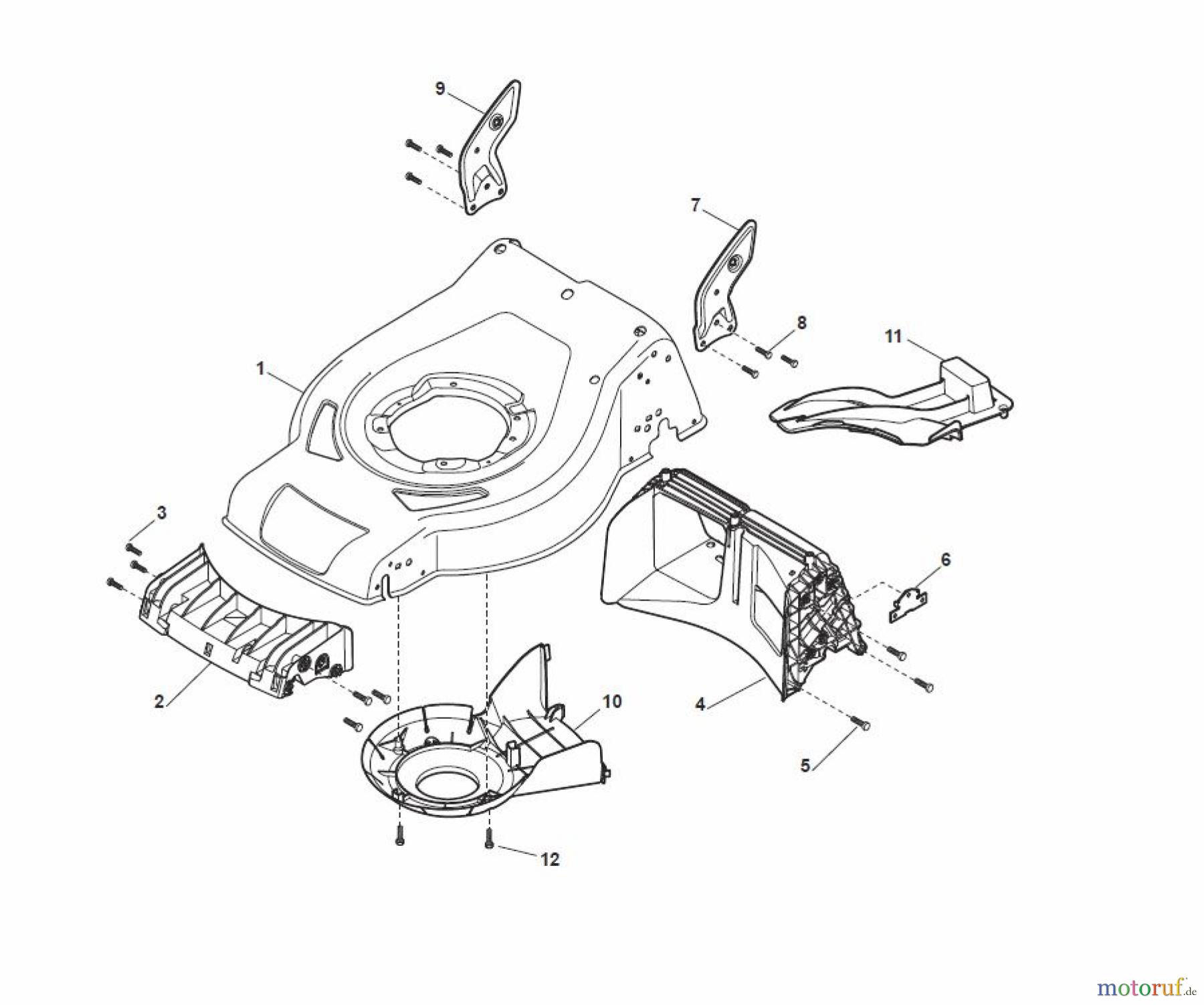 Global Garden Products GGP Rasenmäher Baujahr 2017 Benzin Mit Antrieb 2017 CRC-CSC 534 WS - CRC-CSC WSQ Deck - CS