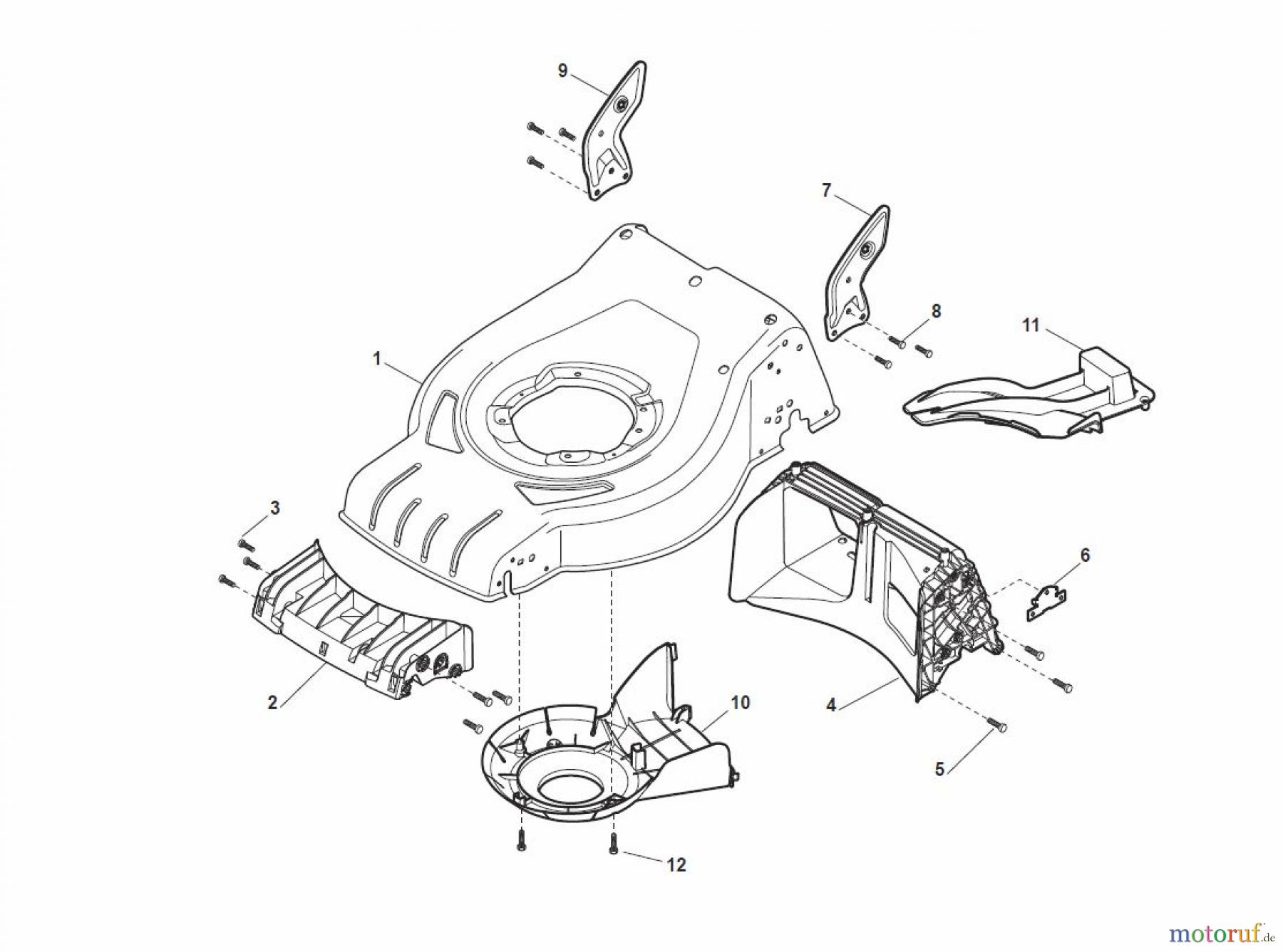 Global Garden Products GGP Rasenmäher Baujahr 2017 Benzin Mit Antrieb 2017 CRC-CSC 534 WSE - CRC-CSC WSQE Deck - CR